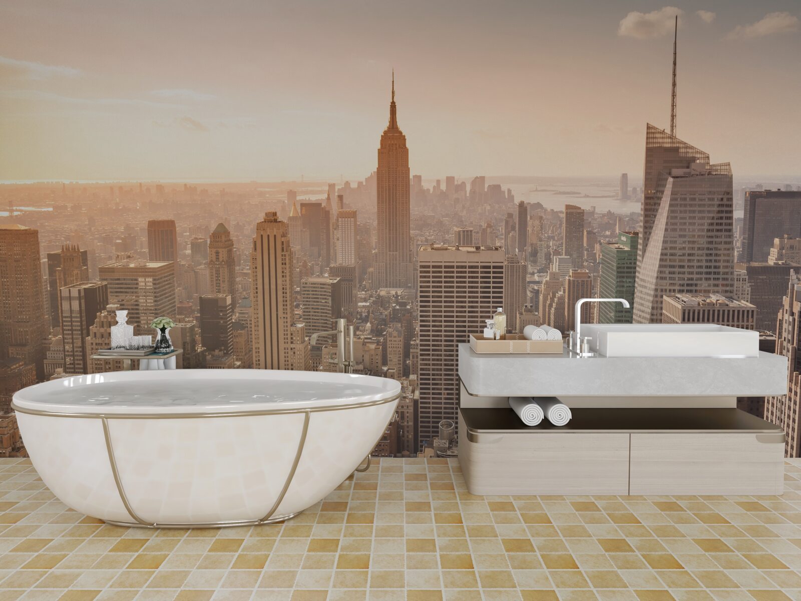 Papier peint L'aube sur New York