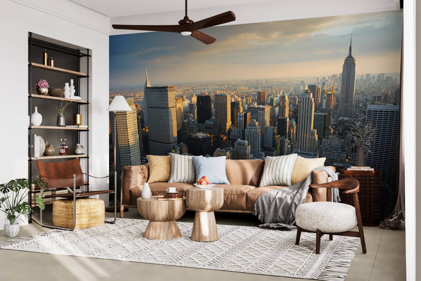 Papier peint les gratte-ciel de new york a la naissance du jour