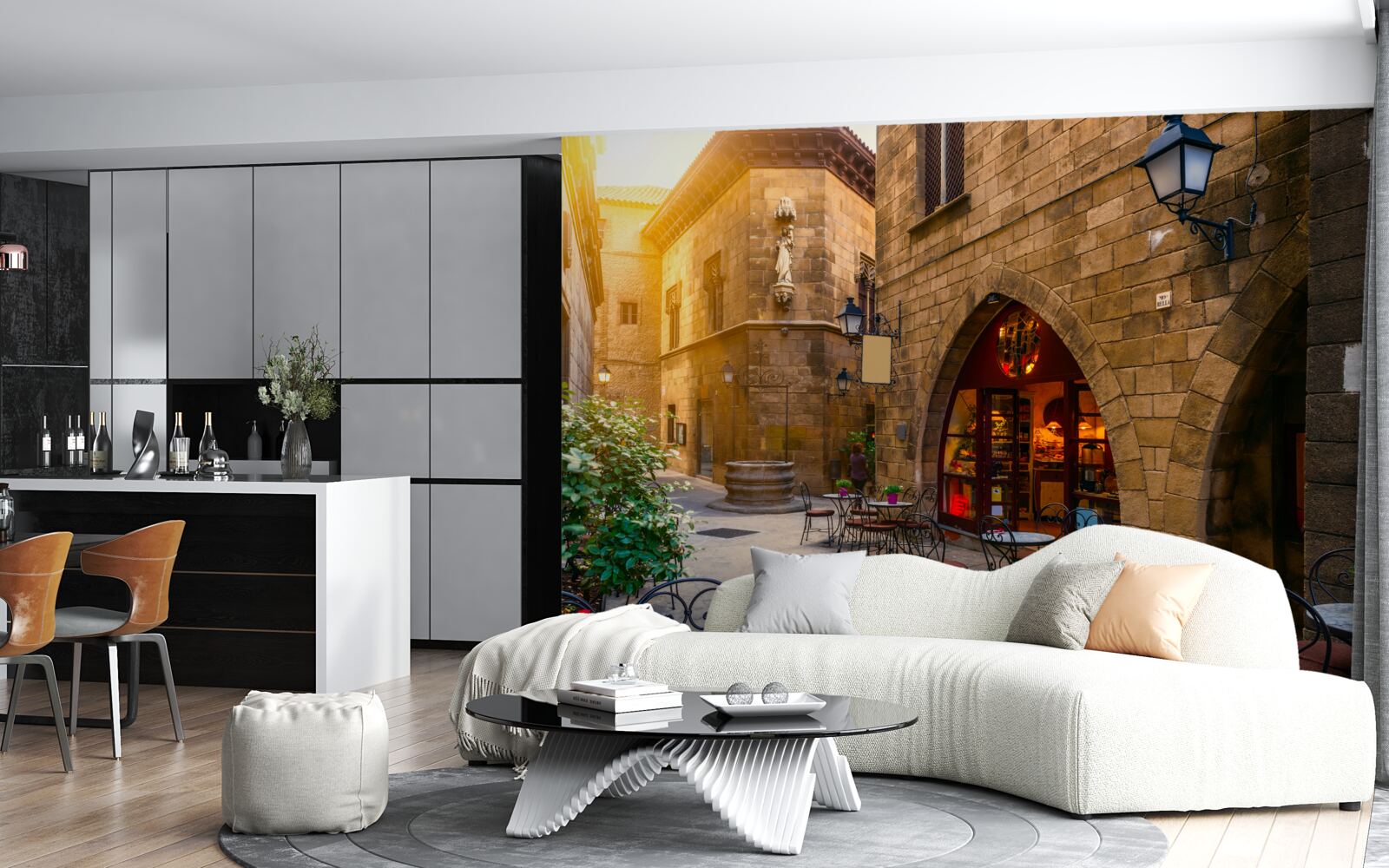 Papier peint barcelone, quartier gothique