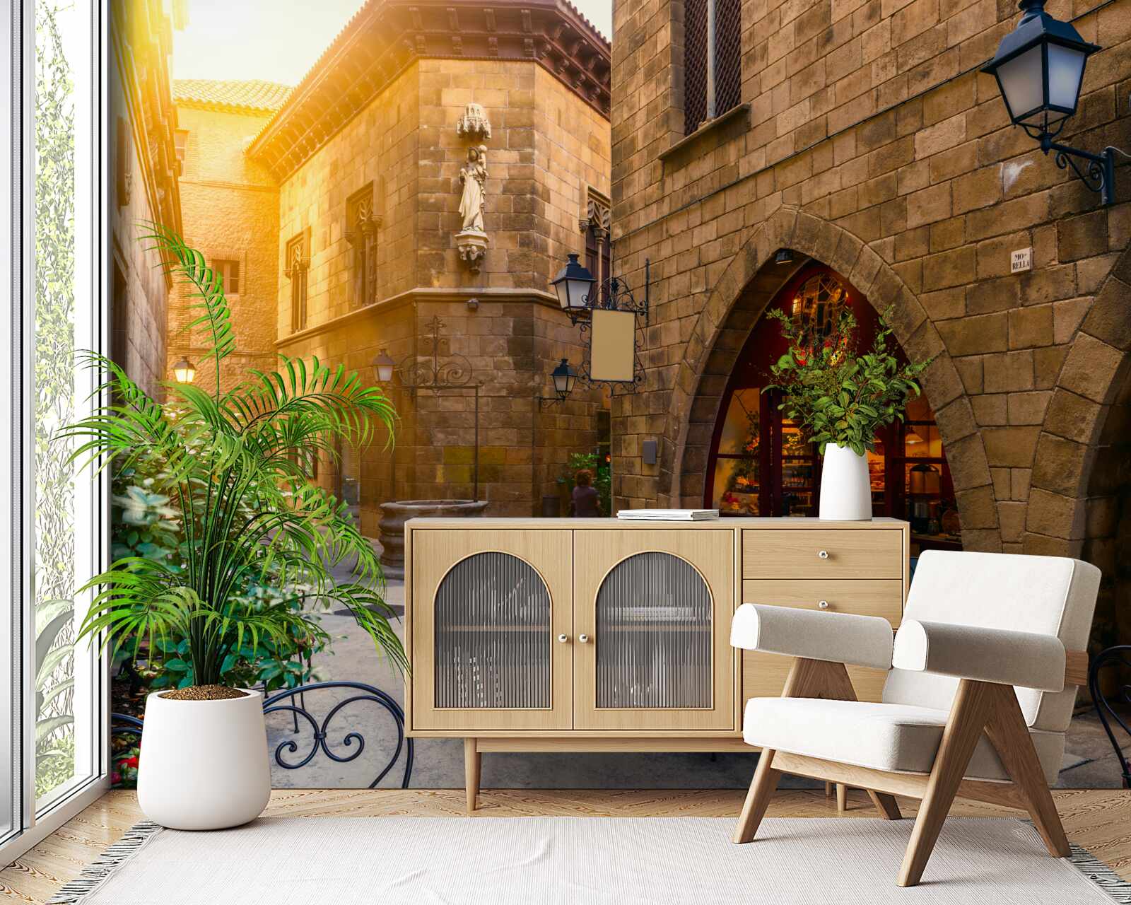 Papier peint barcelone, quartier gothique