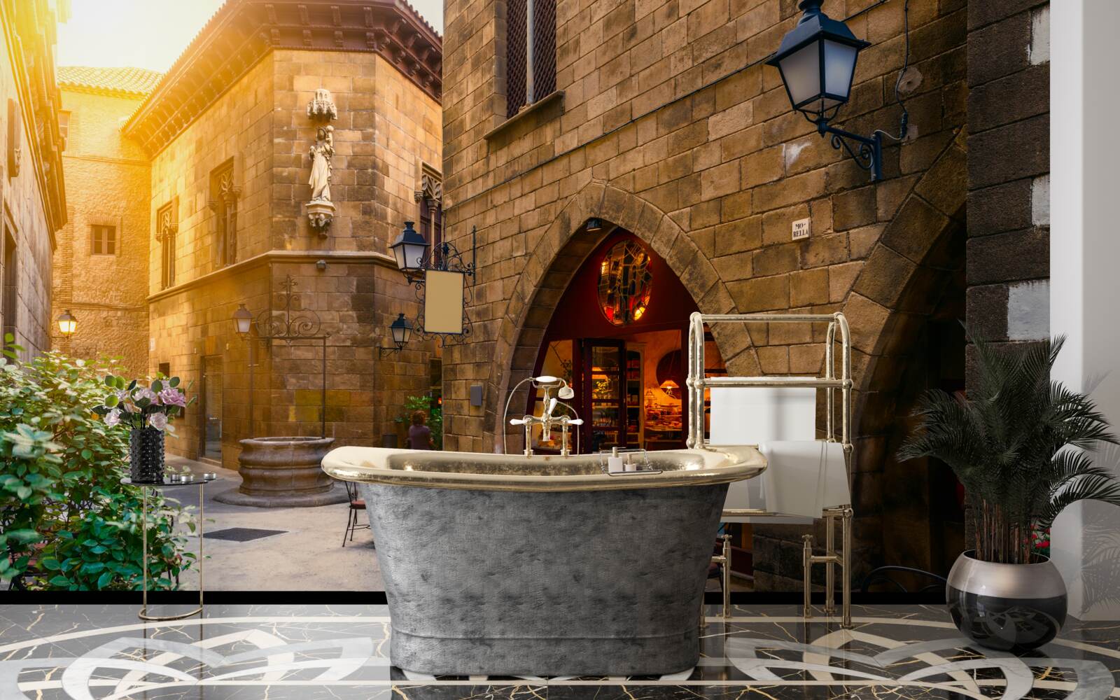 Papier peint barcelone, quartier gothique