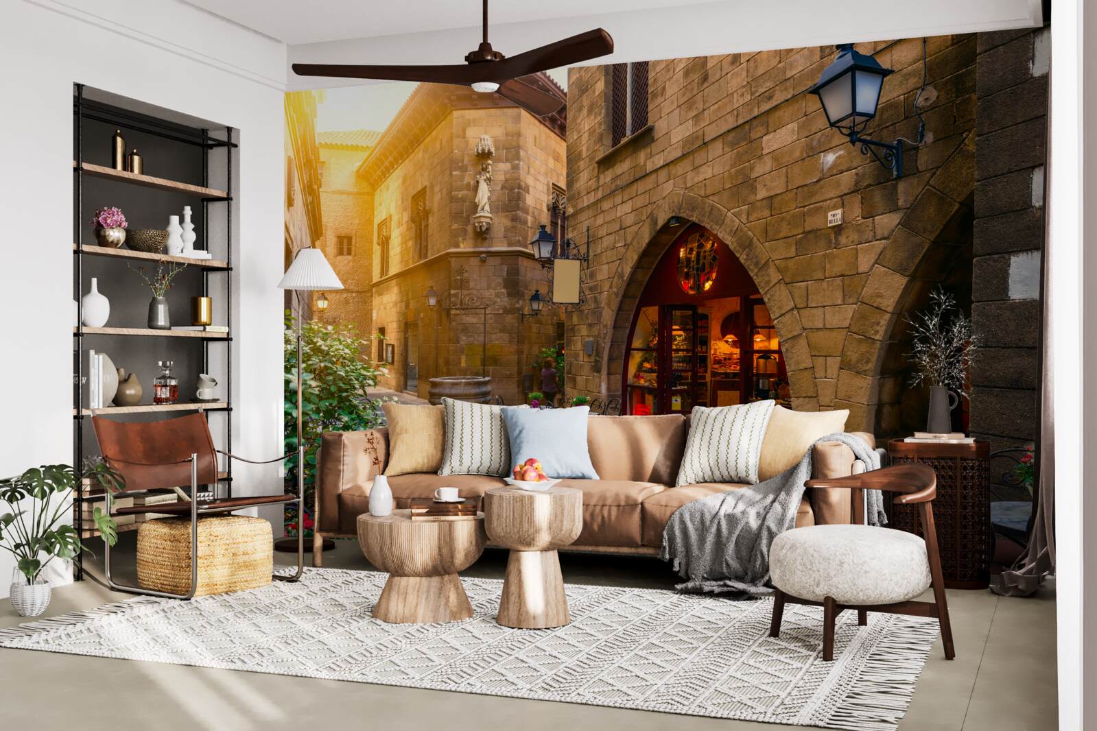 Papier peint barcelone, quartier gothique