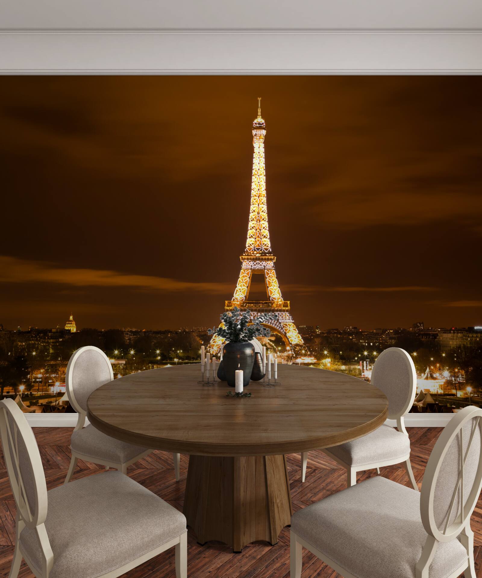 Papier peint l'âme de paris la nuit