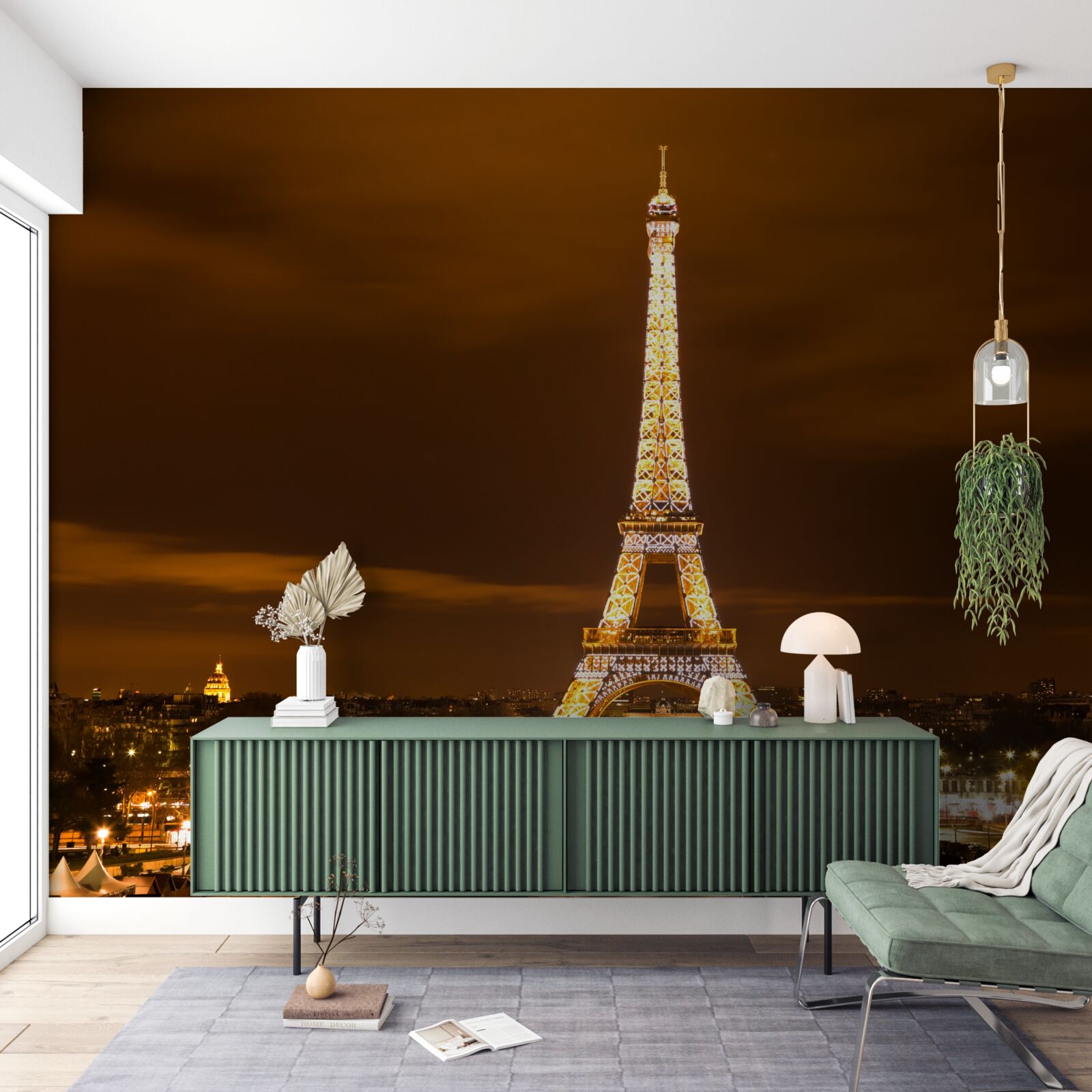 Papier peint l'âme de paris la nuit