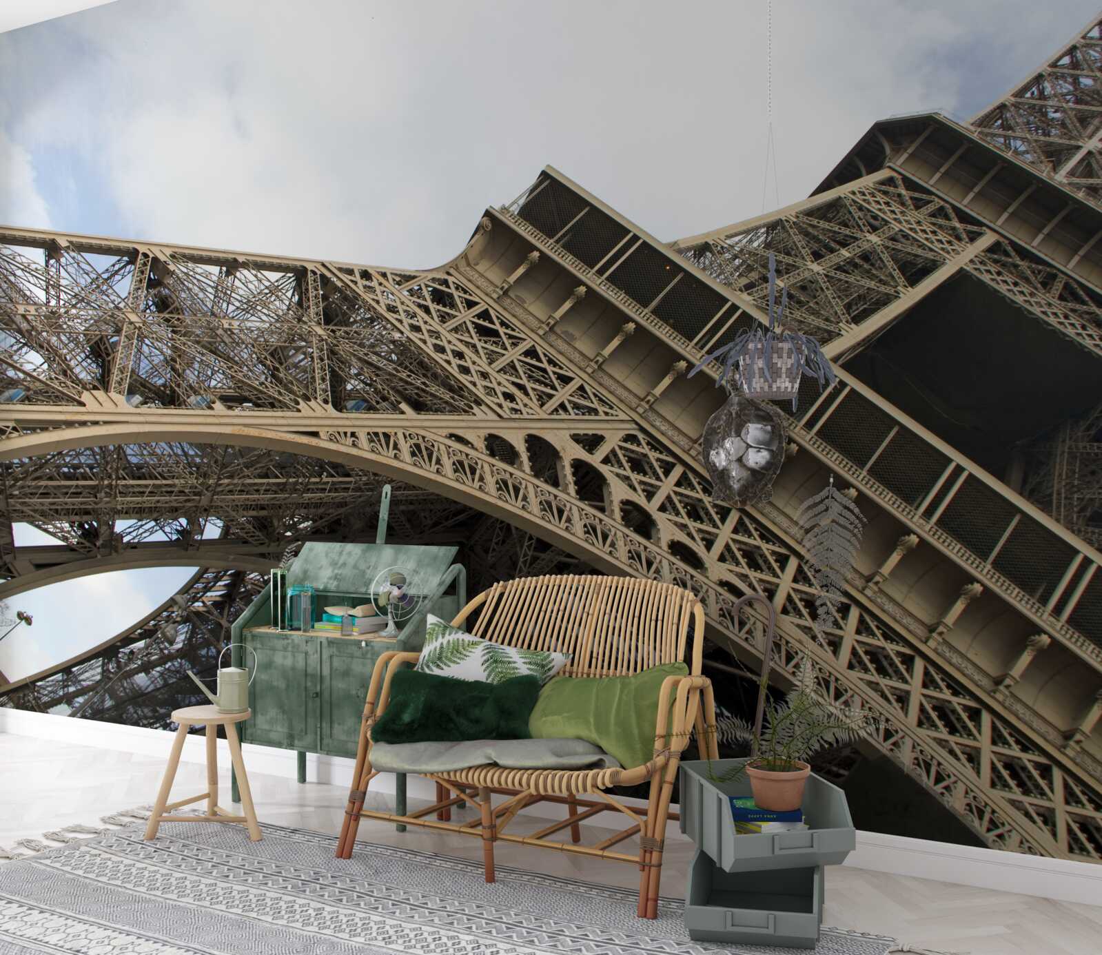 Papier peint regarder la tour eiffel