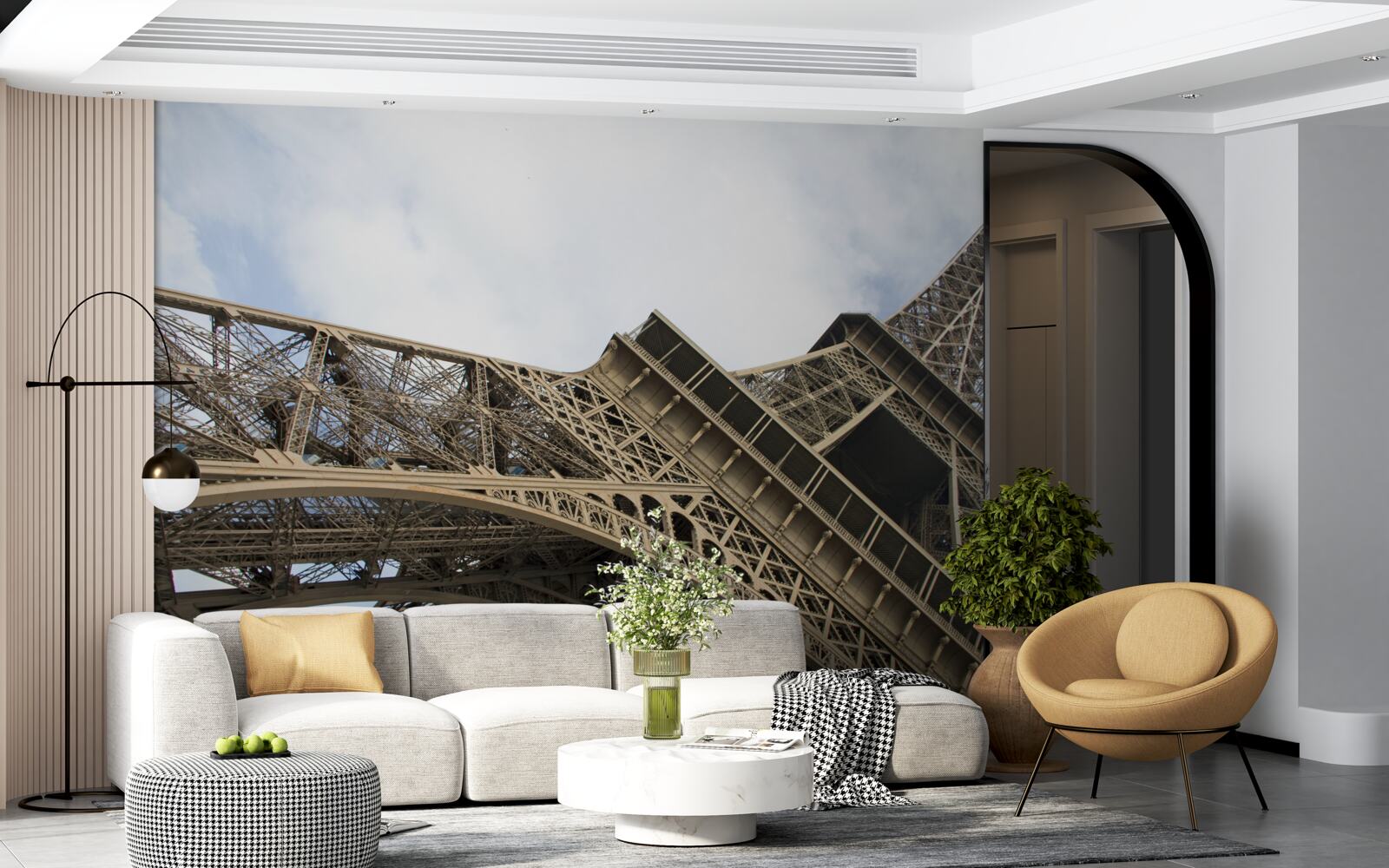 Papier peint regarder la tour eiffel