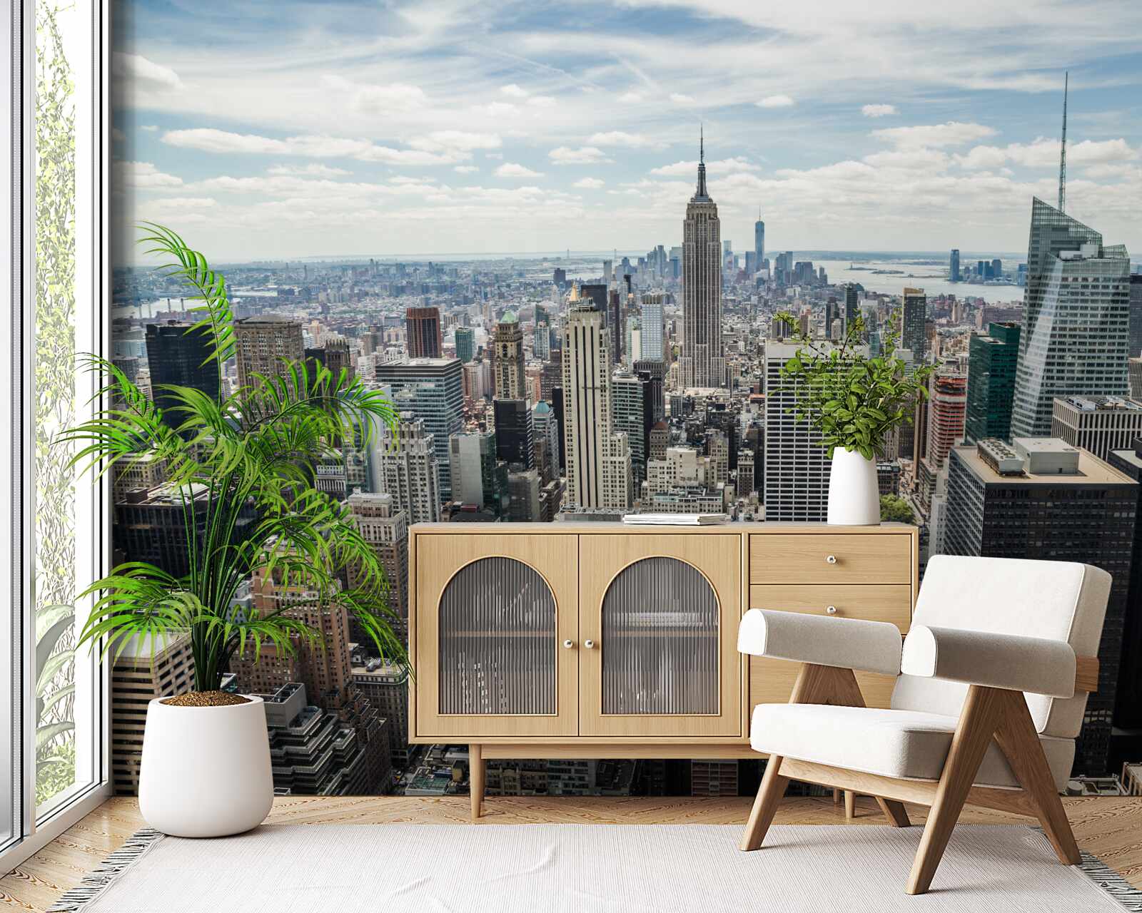 Papier peint vue panoramique quotidienne