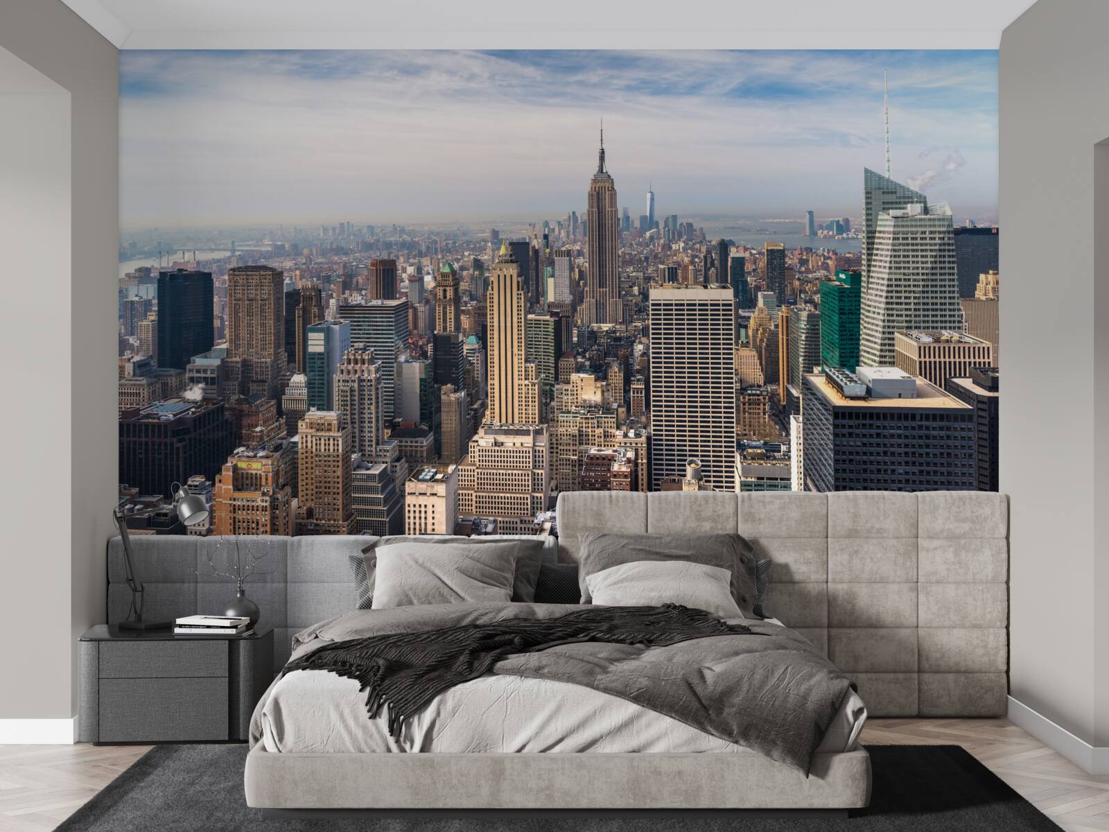 Papier peint vue d'oiseau de manhattan