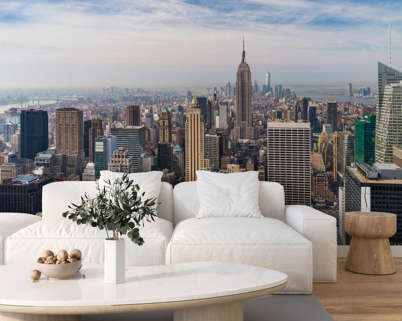 Papier peint vue d'oiseau de manhattan