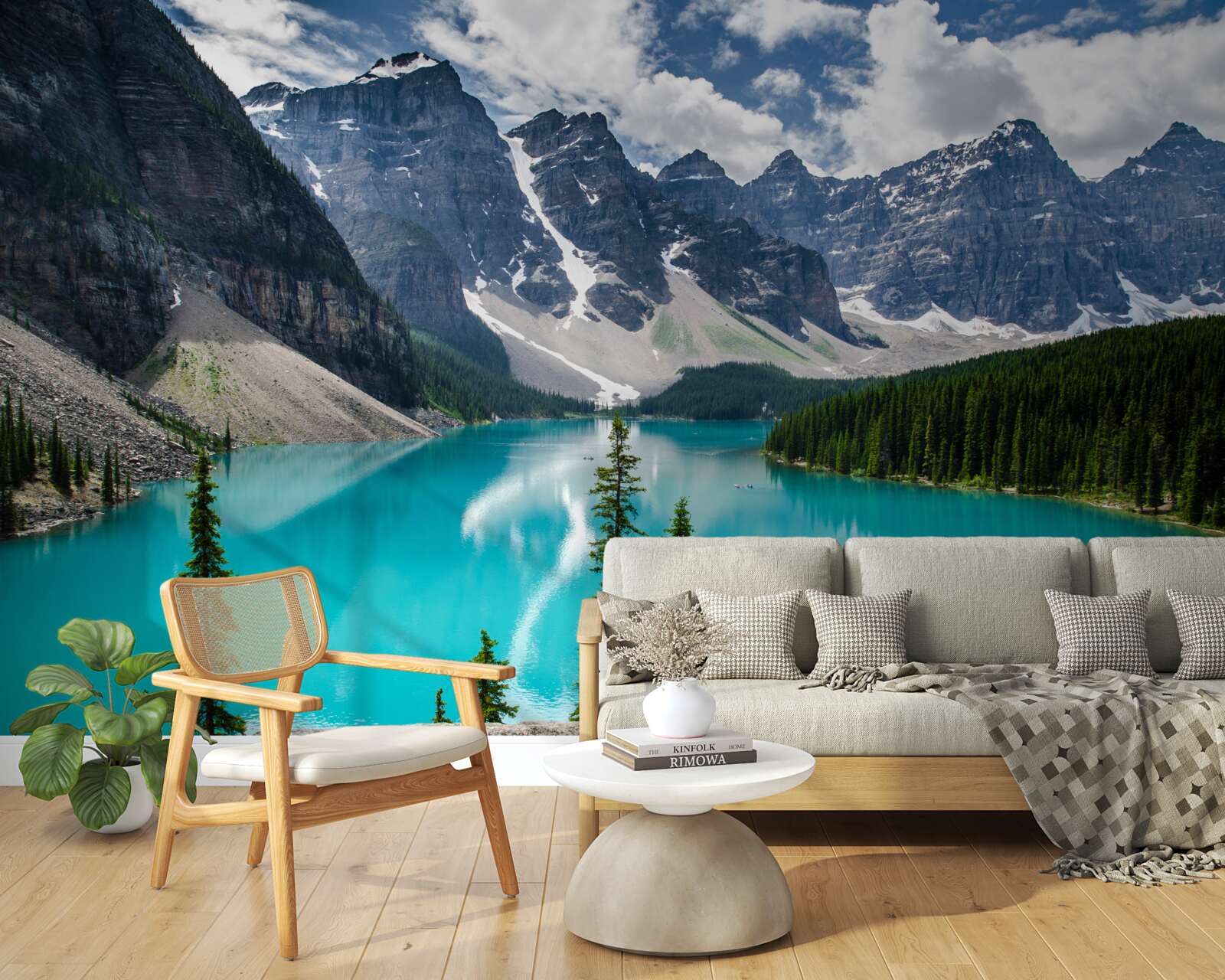 Papier peint le bleu des torrents de montagne