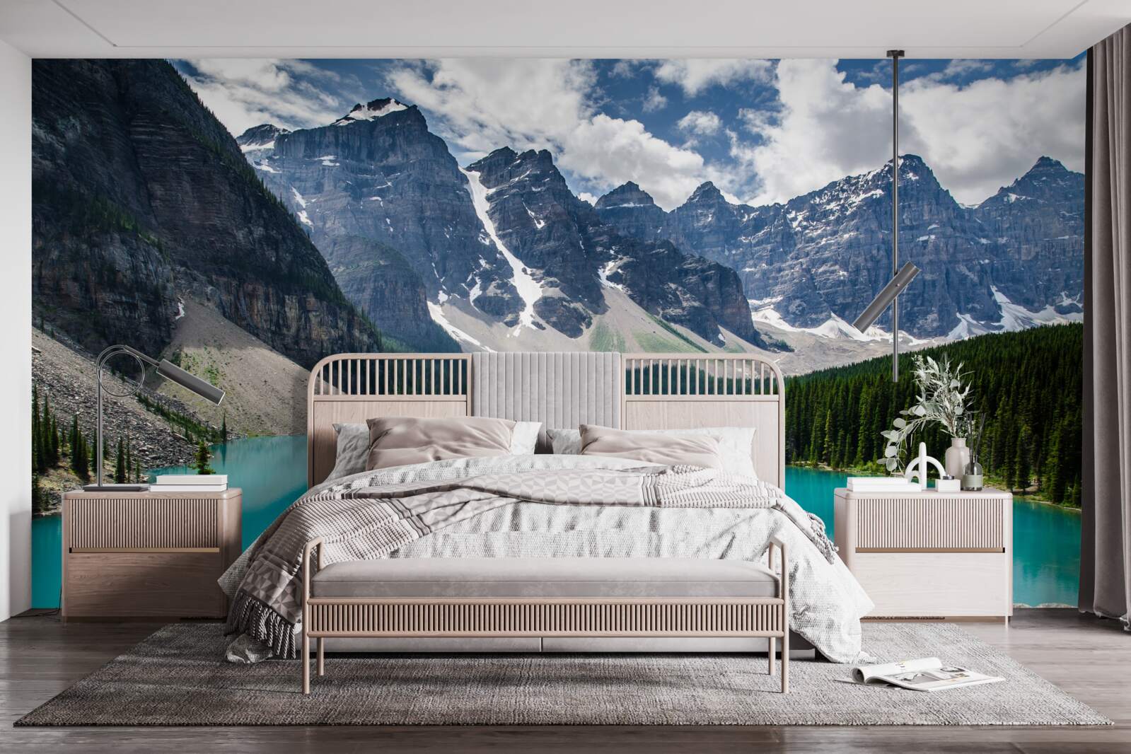 Papier peint le bleu des torrents de montagne