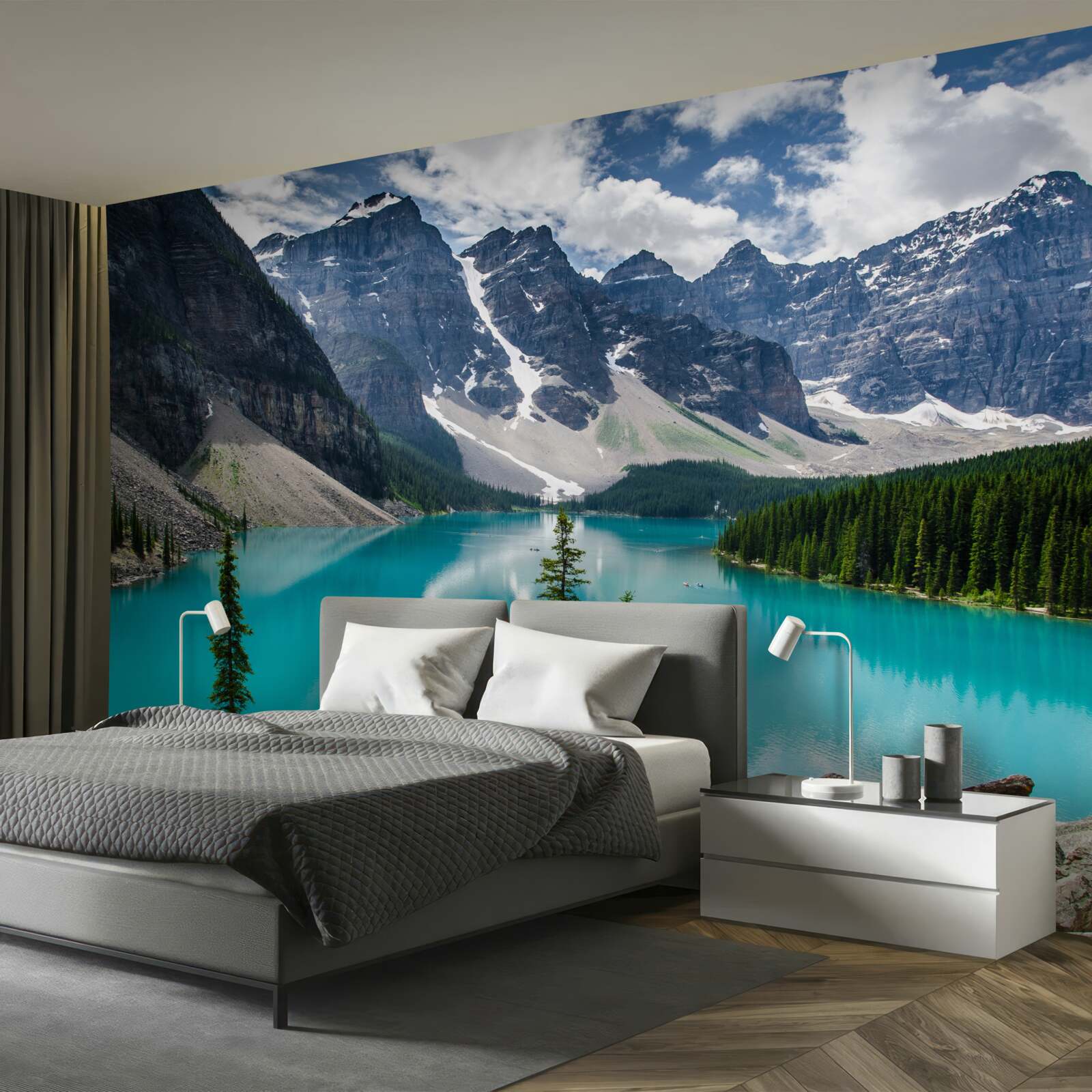 Papier peint le bleu des torrents de montagne