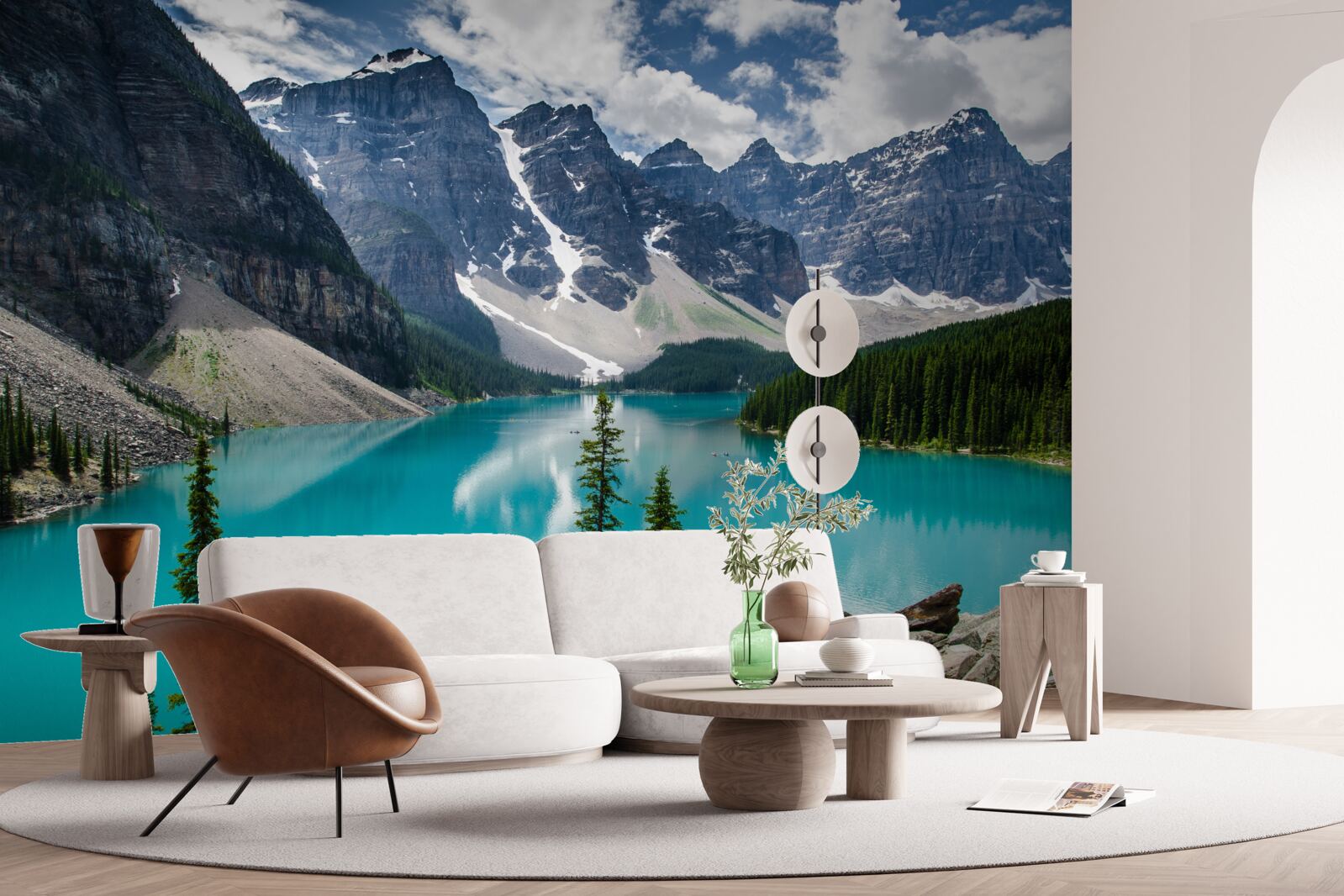 Papier peint le bleu des torrents de montagne