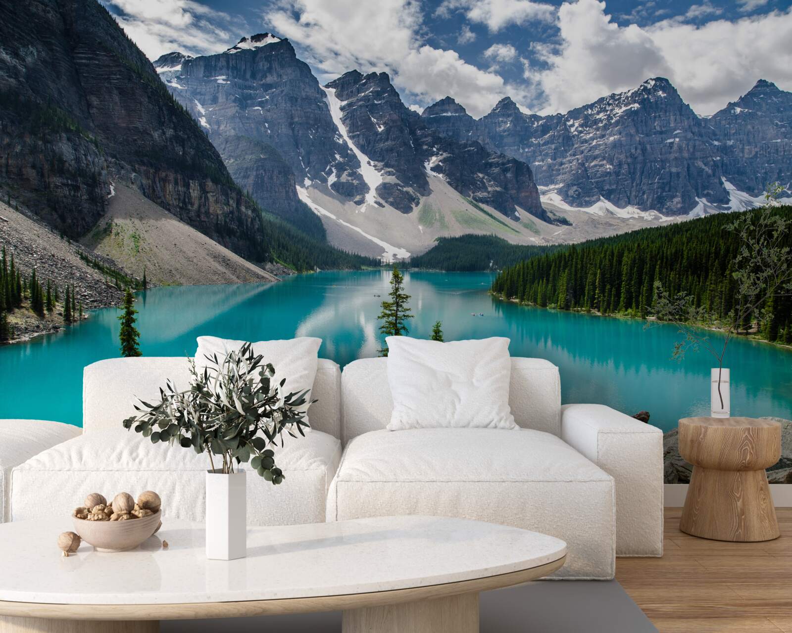 Papier peint le bleu des torrents de montagne