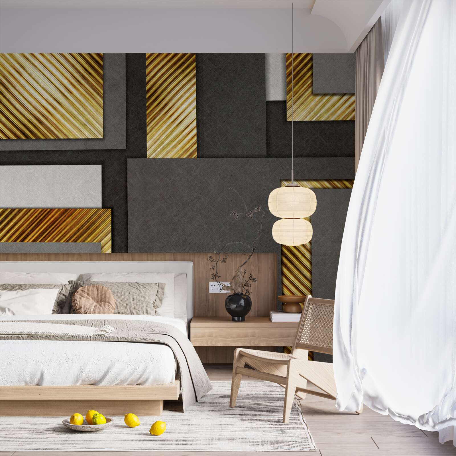 Papier peint répartition proportionnelle idéale entre les rectangles