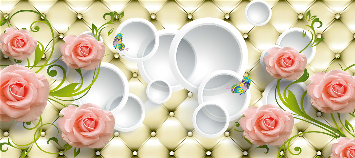 Papier peint le bouton de rose rose est magnifique