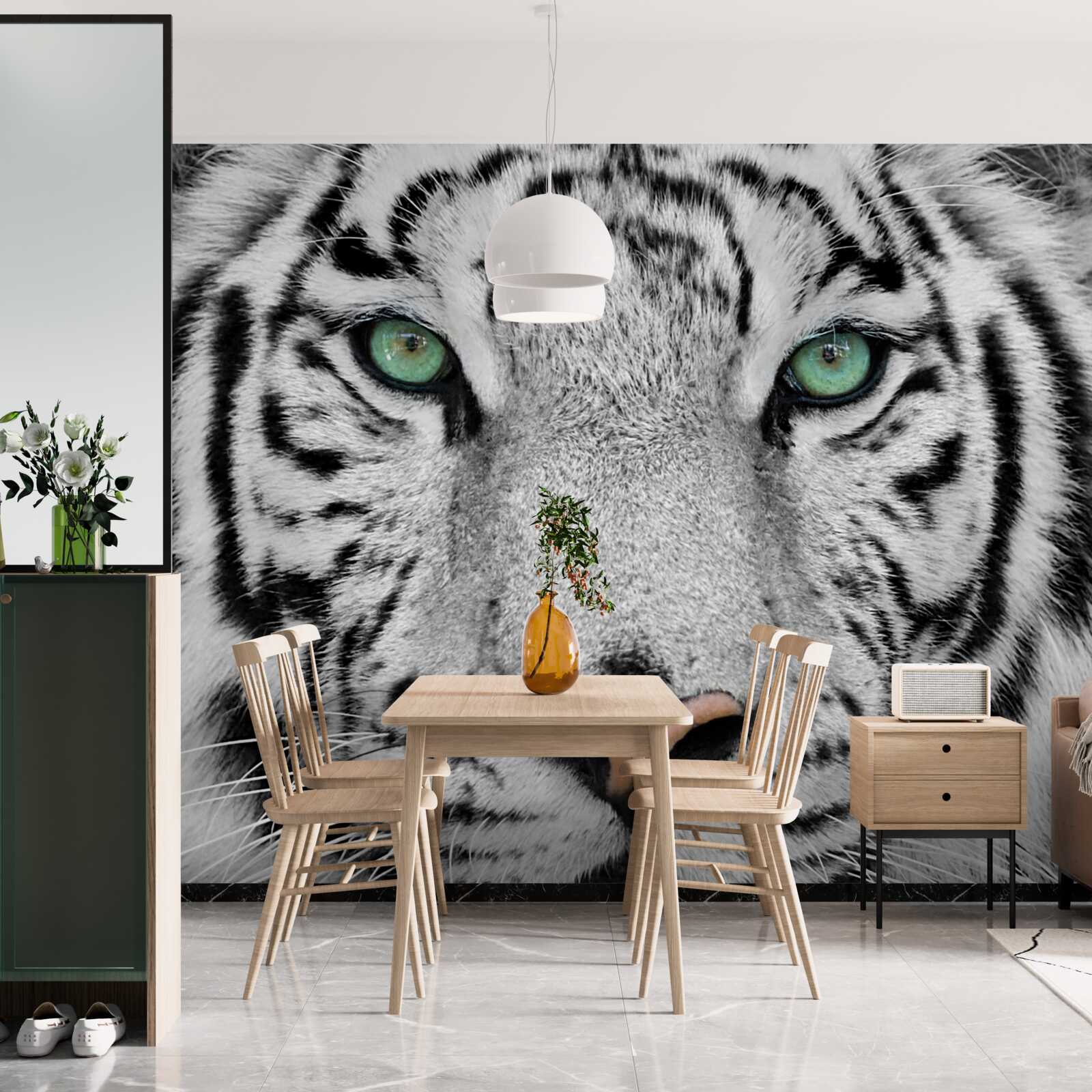 Papier peint le magnifique tigre blanc