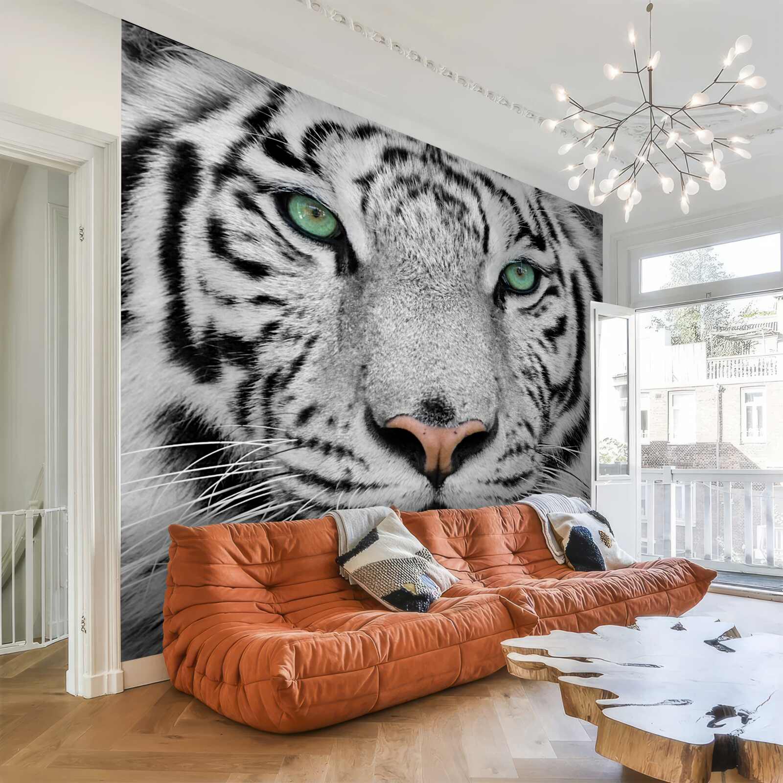 Papier peint le magnifique tigre blanc