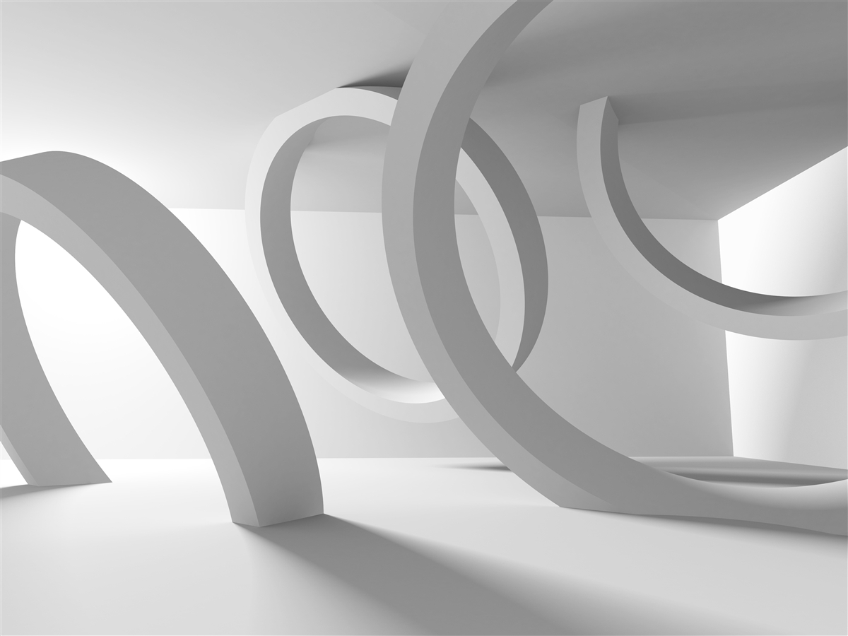 Papier peint Arcs de cercle totaux