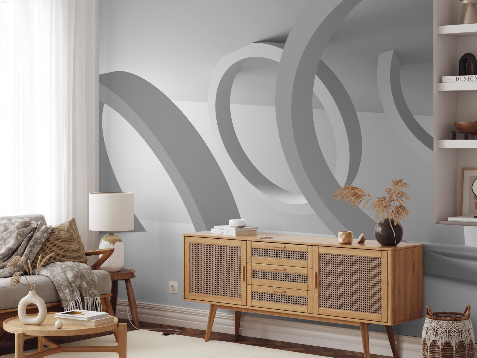 Papier peint Arcs de cercle totaux