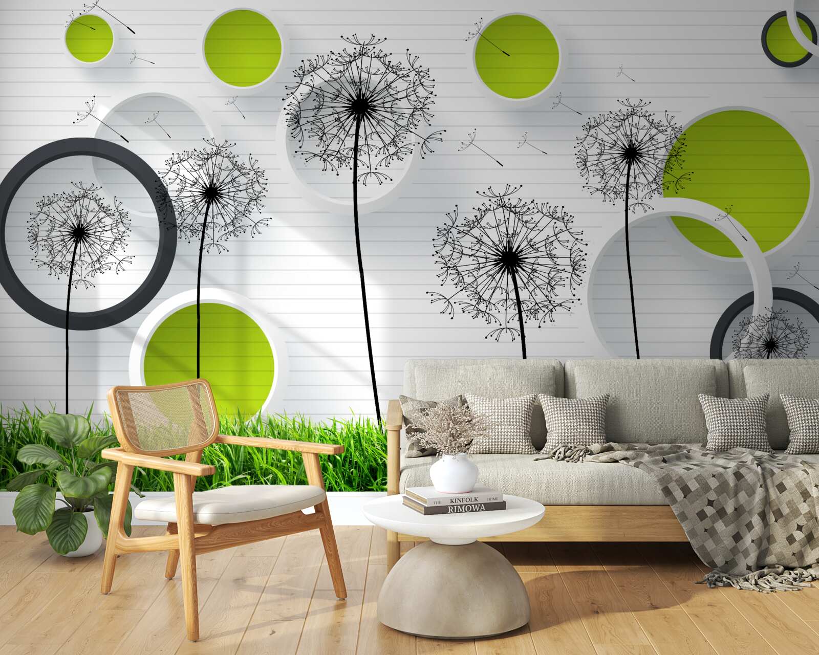 Papier peint un pâturage parsemé d'asclépiades