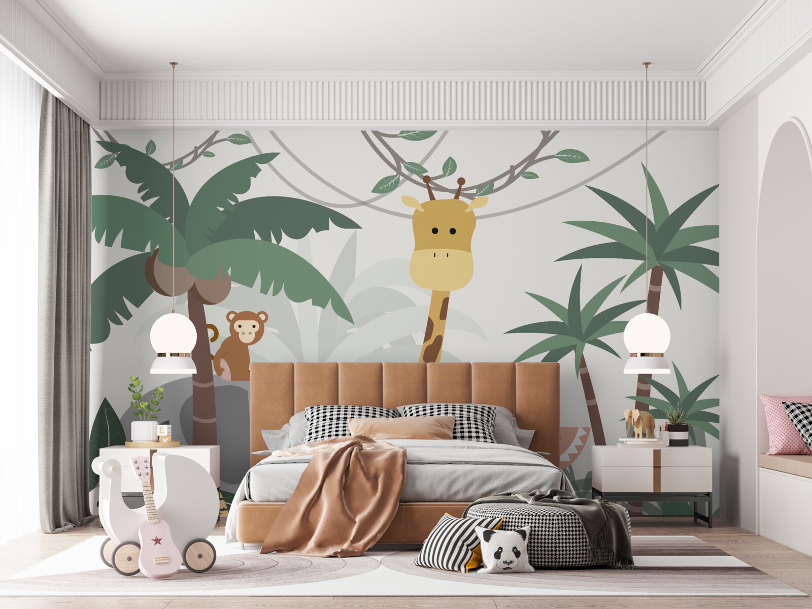 Papier peint voyage animé de la faune et de la flore