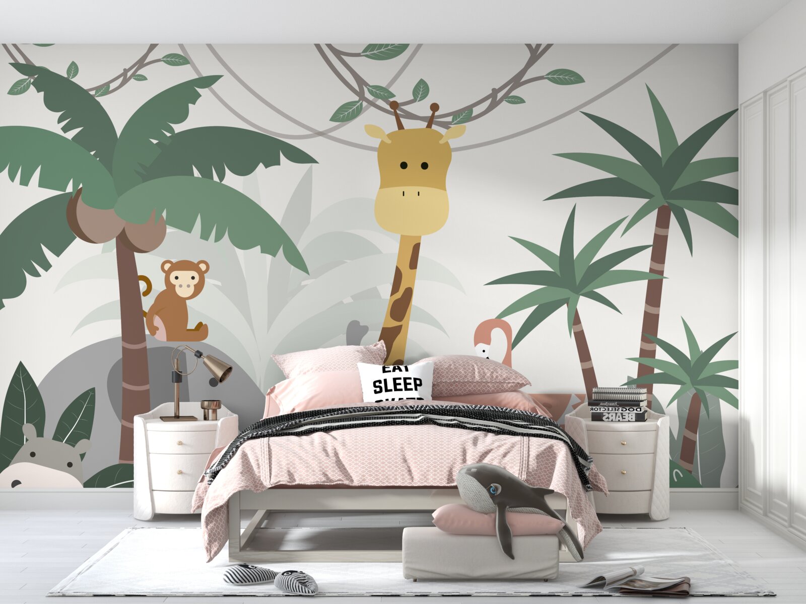 Papier peint voyage animé de la faune et de la flore