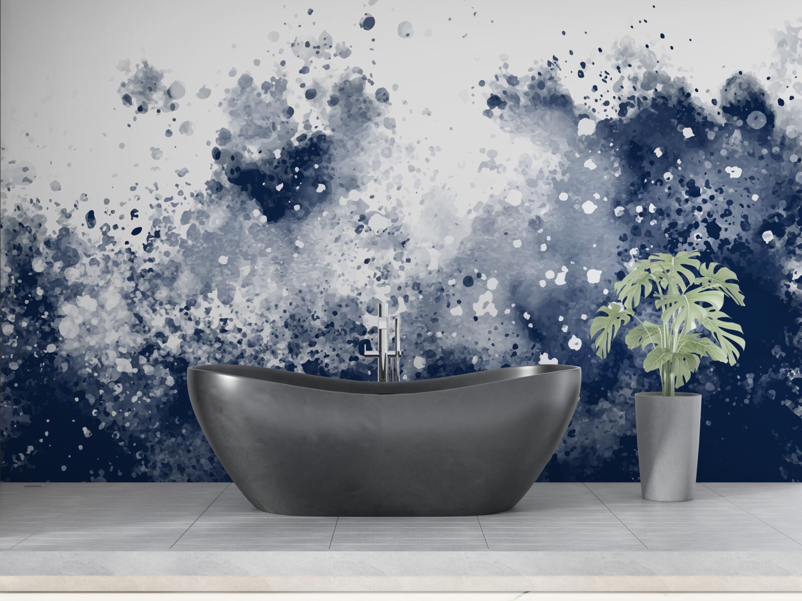 Papier peint l'océan dans la tempête