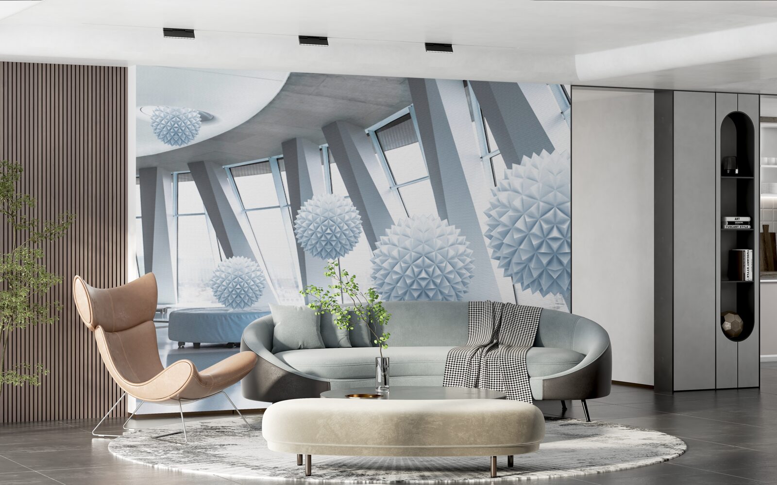 Papier peint les balles disparaissent dans les profondeurs de l'espace