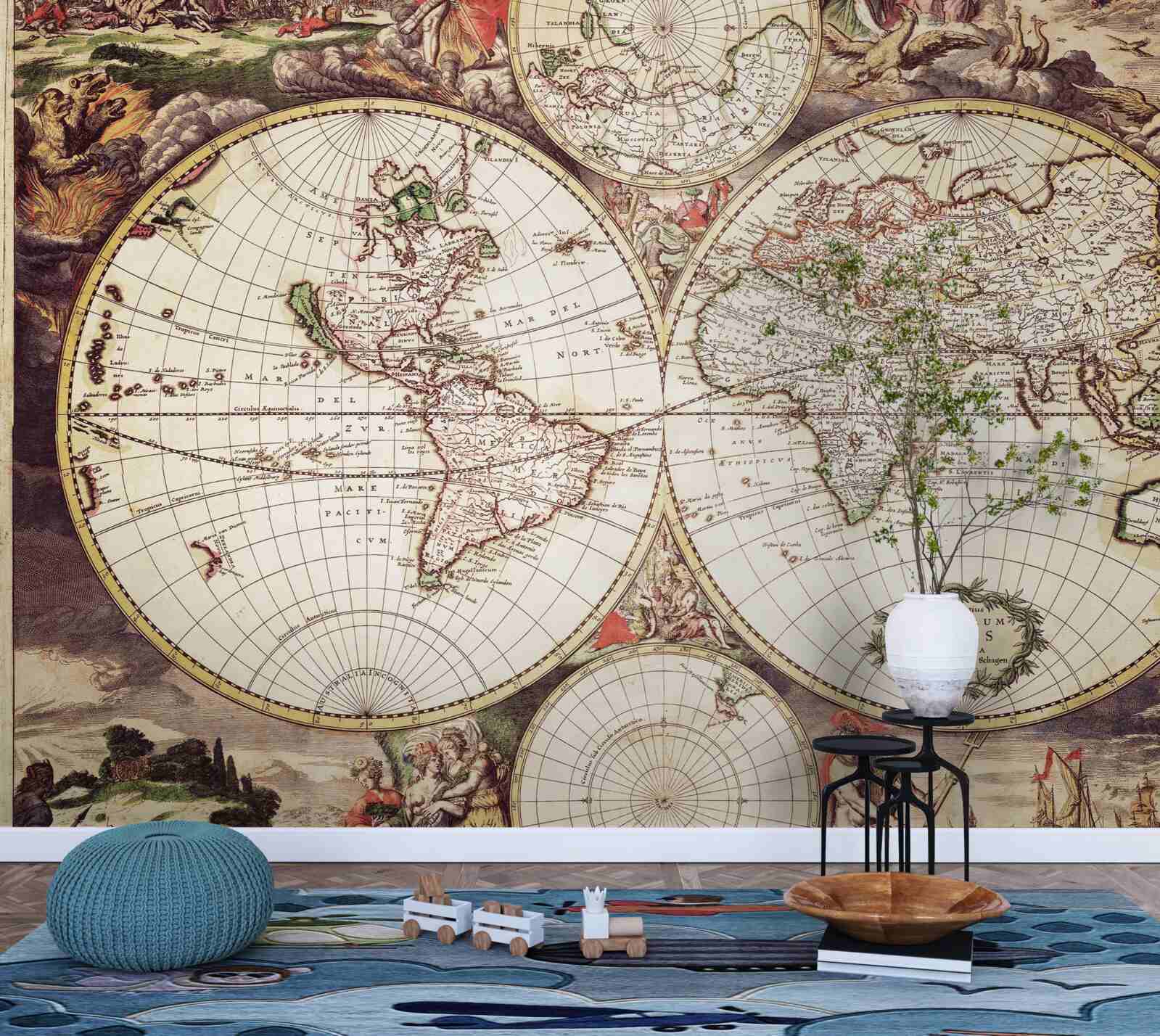 Papier peint période historique éclairée dans l'image du monde