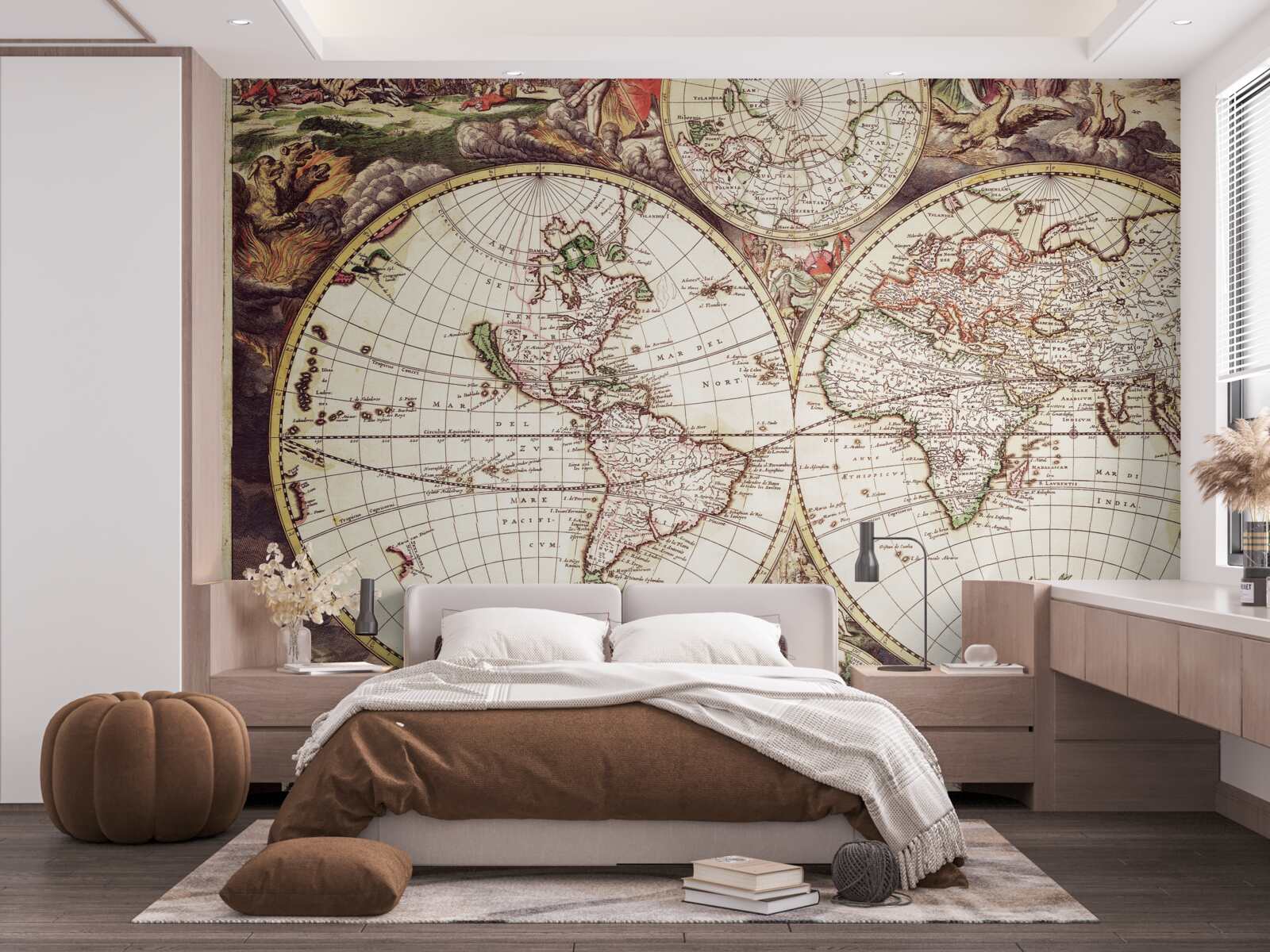 Papier peint période historique éclairée dans l'image du monde