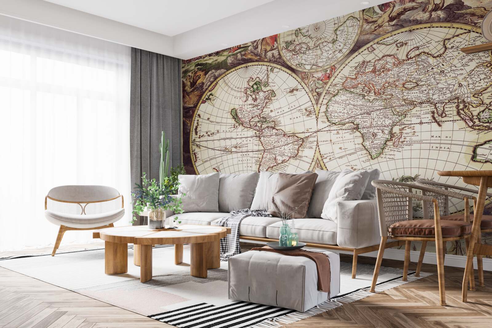 Papier peint période historique éclairée dans l'image du monde