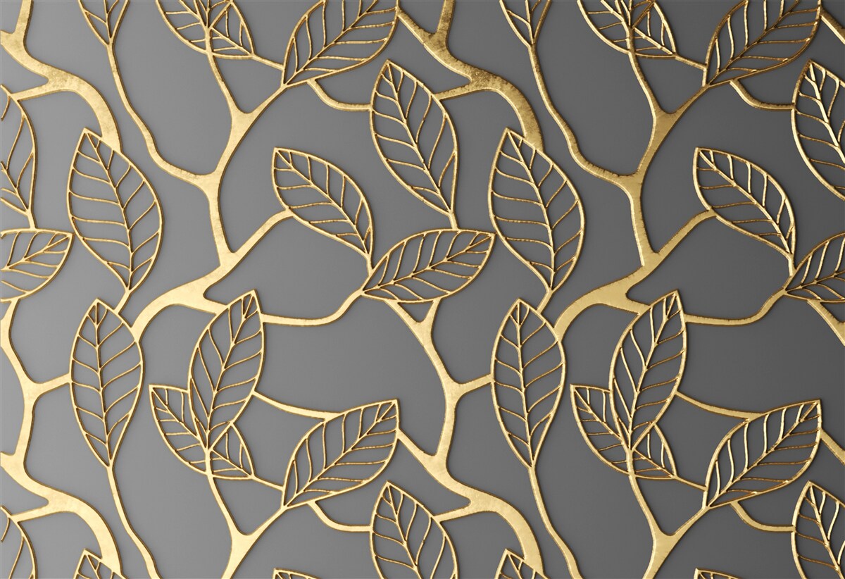 Papier peint texture brune des branches et des feuilles