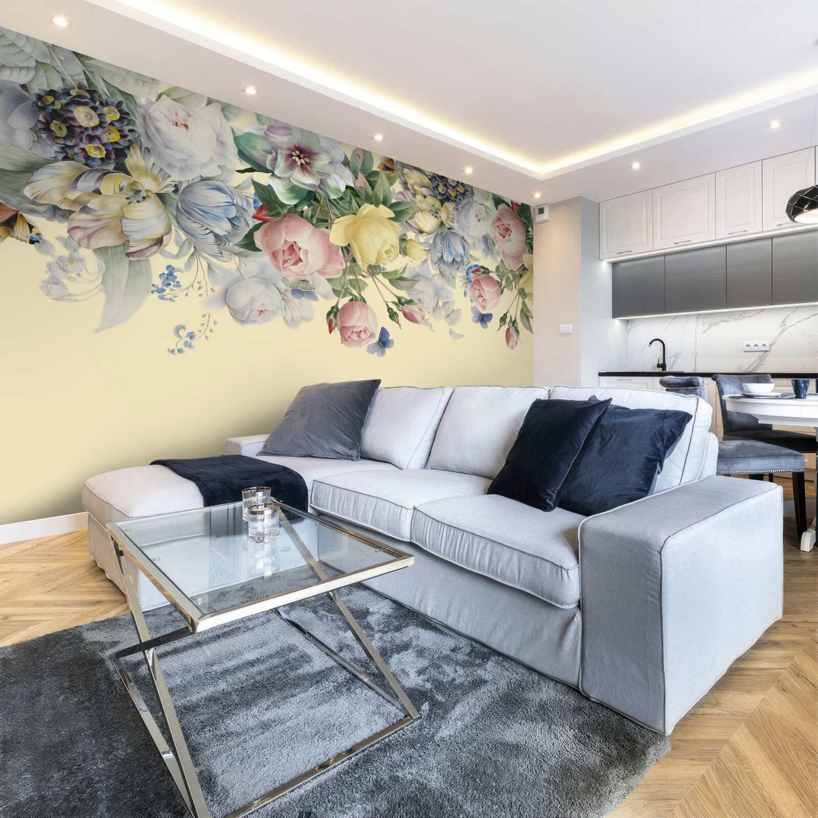 Papier peint des nuances délicates de différentes couleurs