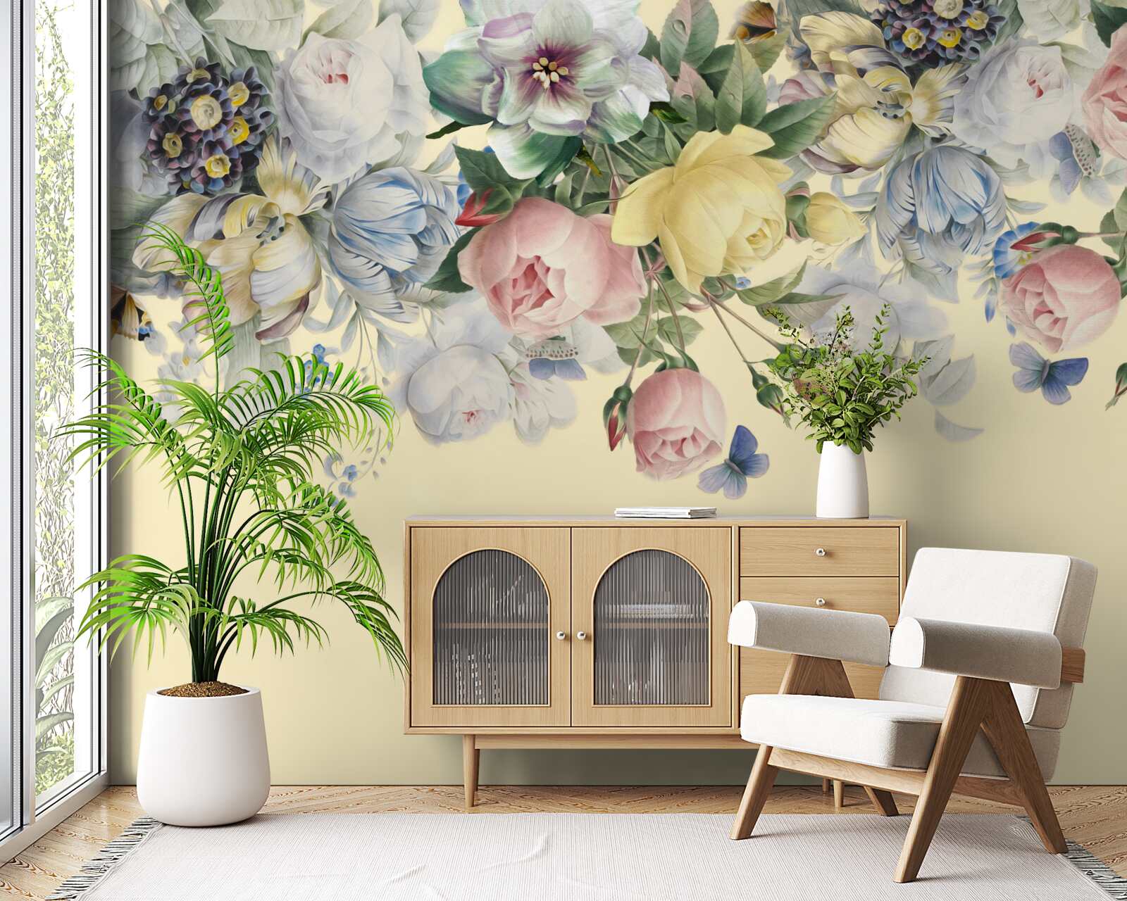 Papier peint des nuances délicates de différentes couleurs