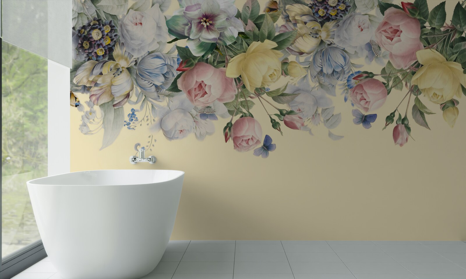 Papier peint des nuances délicates de différentes couleurs