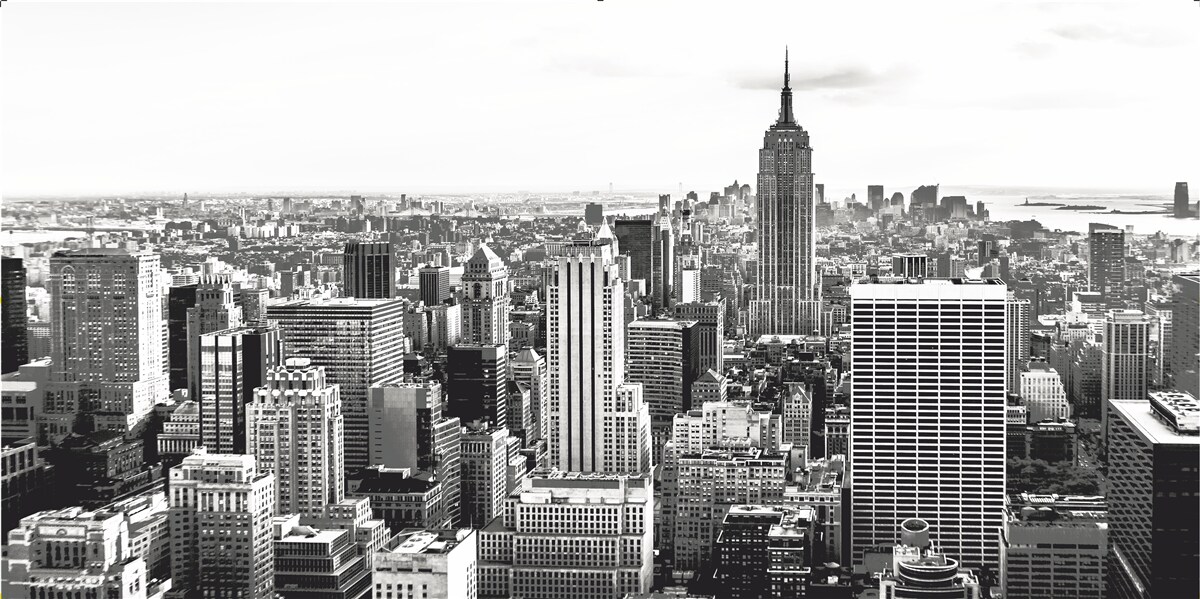 Papier peint widok vintage na manhattan