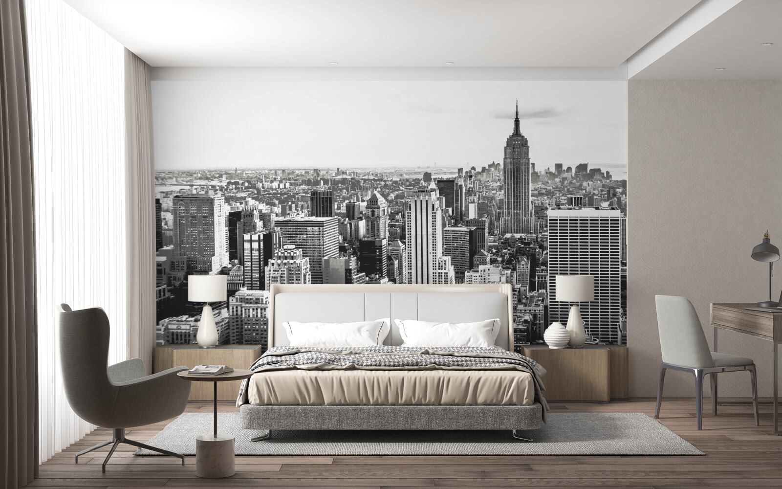 Papier peint widok vintage na manhattan