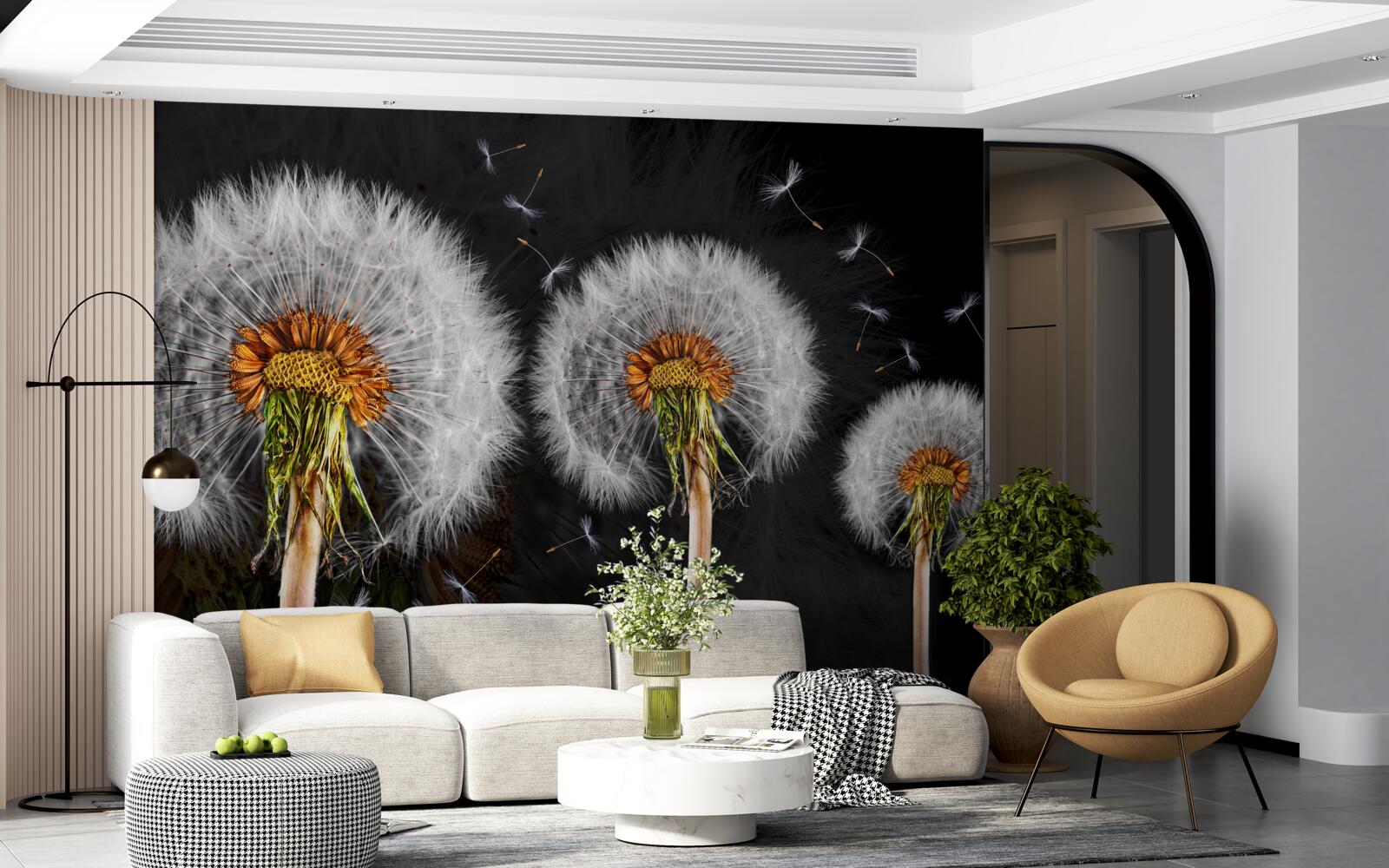 Papier peint gros œufs flétris