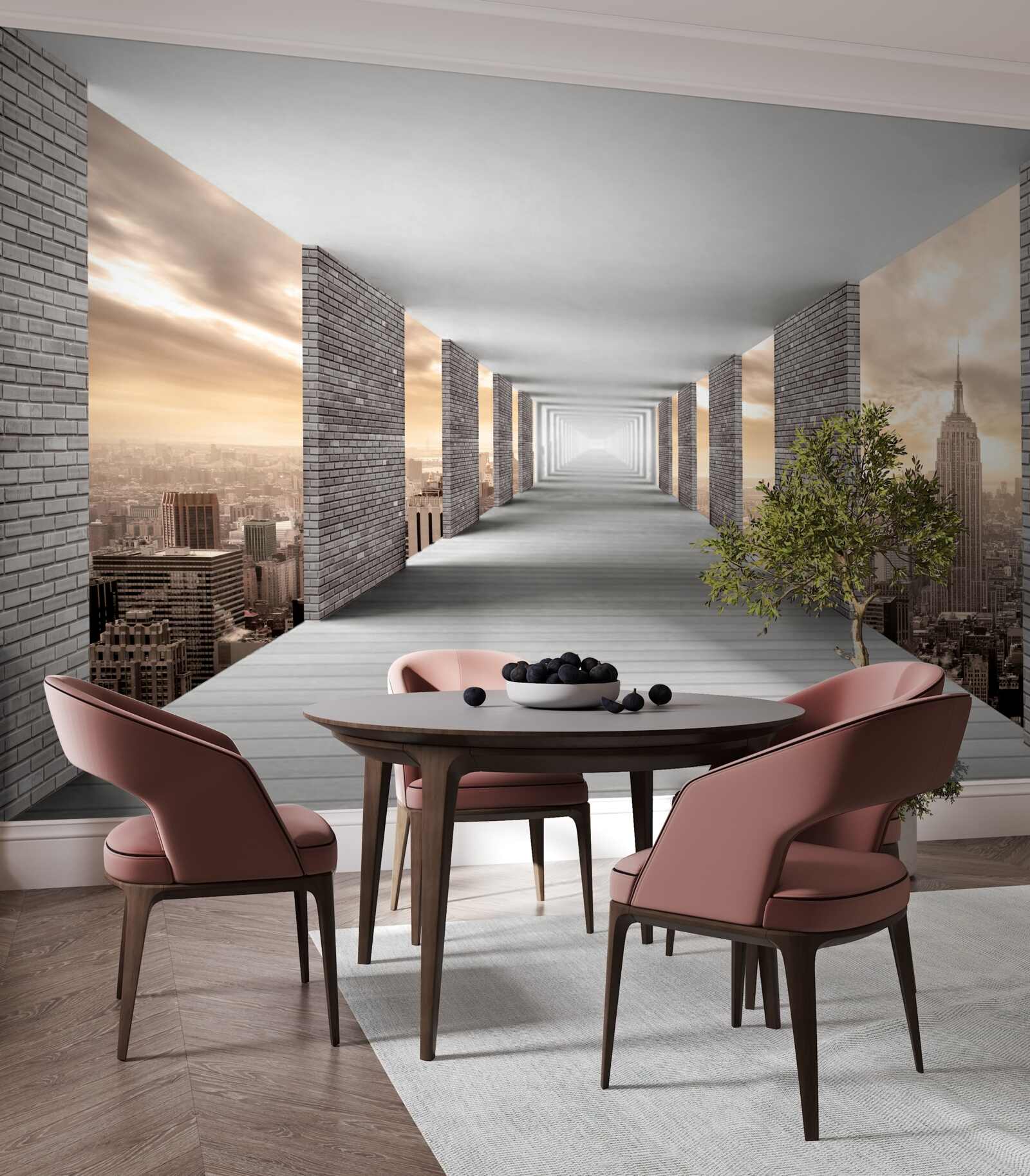 Papier peint passage souterrain sous l'agitation de la ville