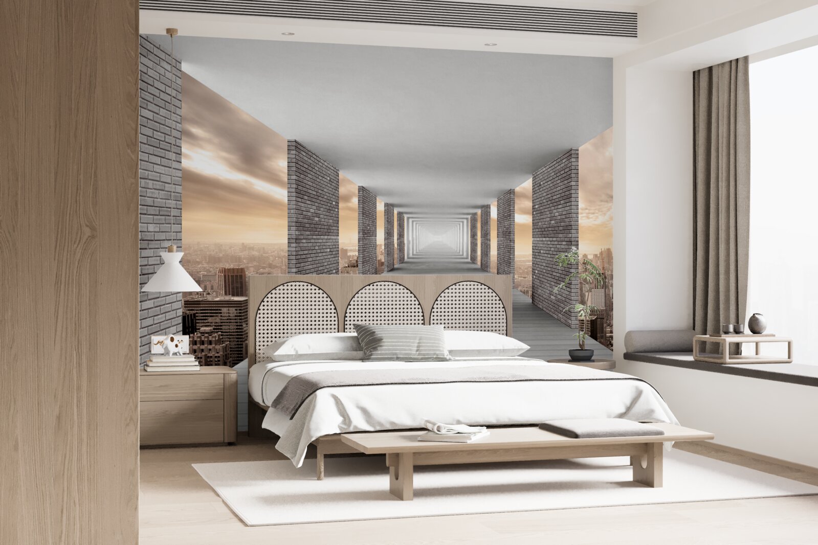 Papier peint passage souterrain sous l'agitation de la ville