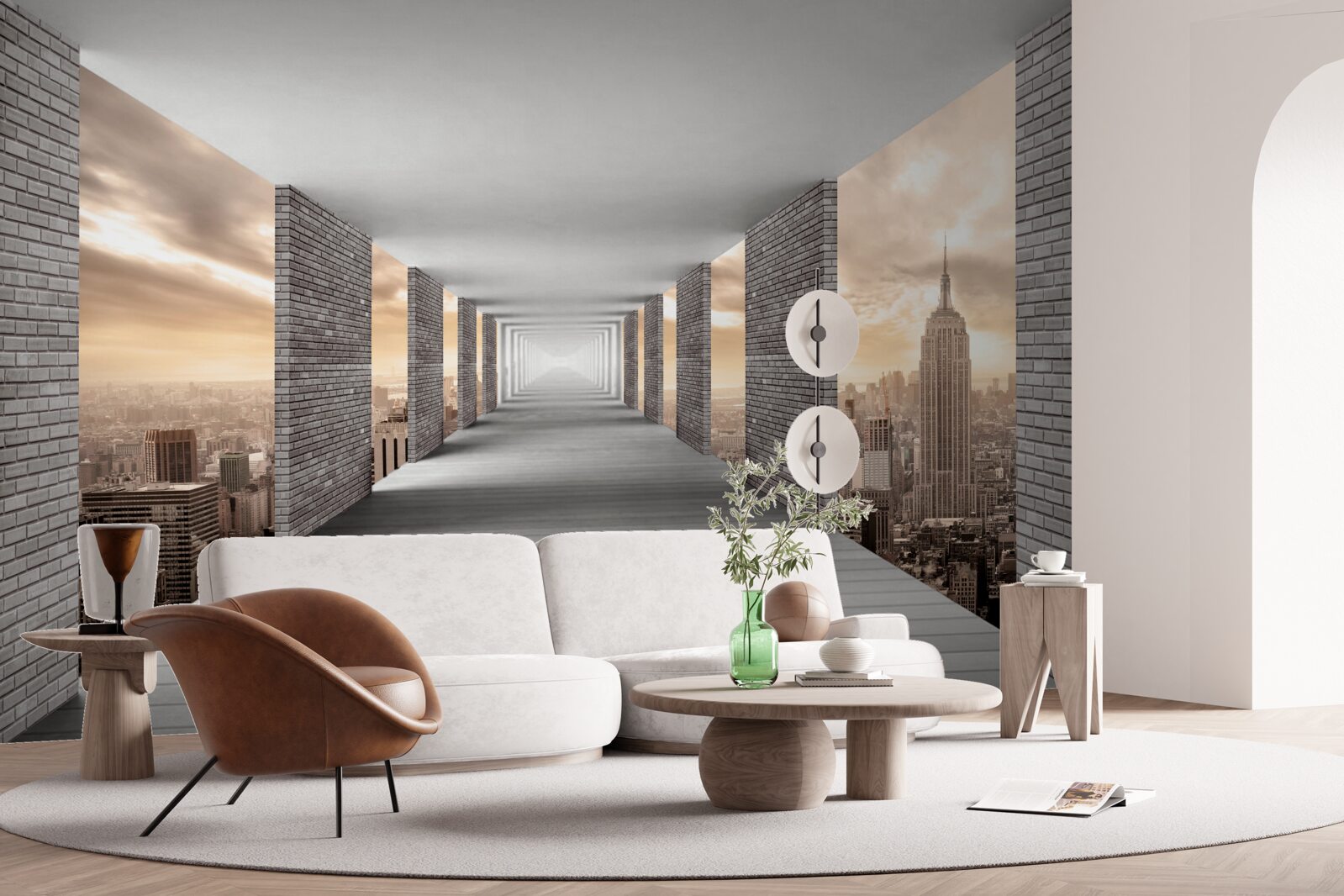 Papier peint passage souterrain sous l'agitation de la ville