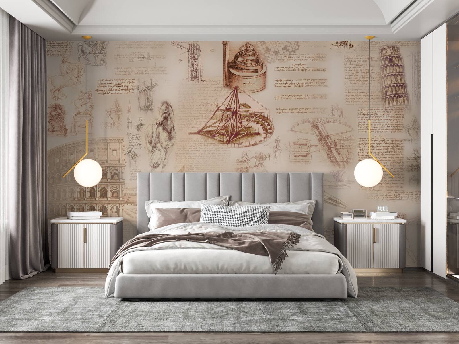 Papier peint la roumanie ancienne et l'italie rétro