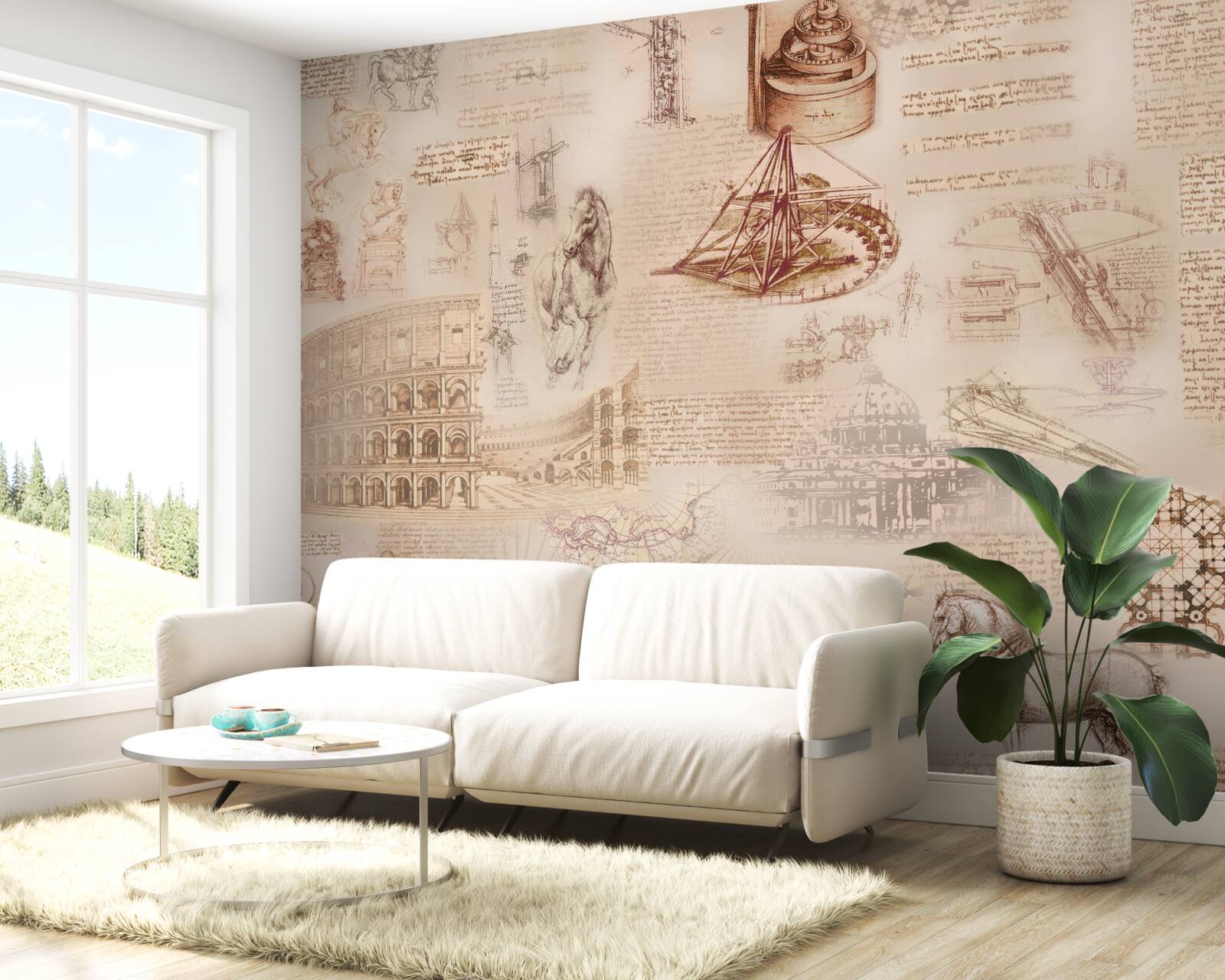 Papier peint la roumanie ancienne et l'italie rétro