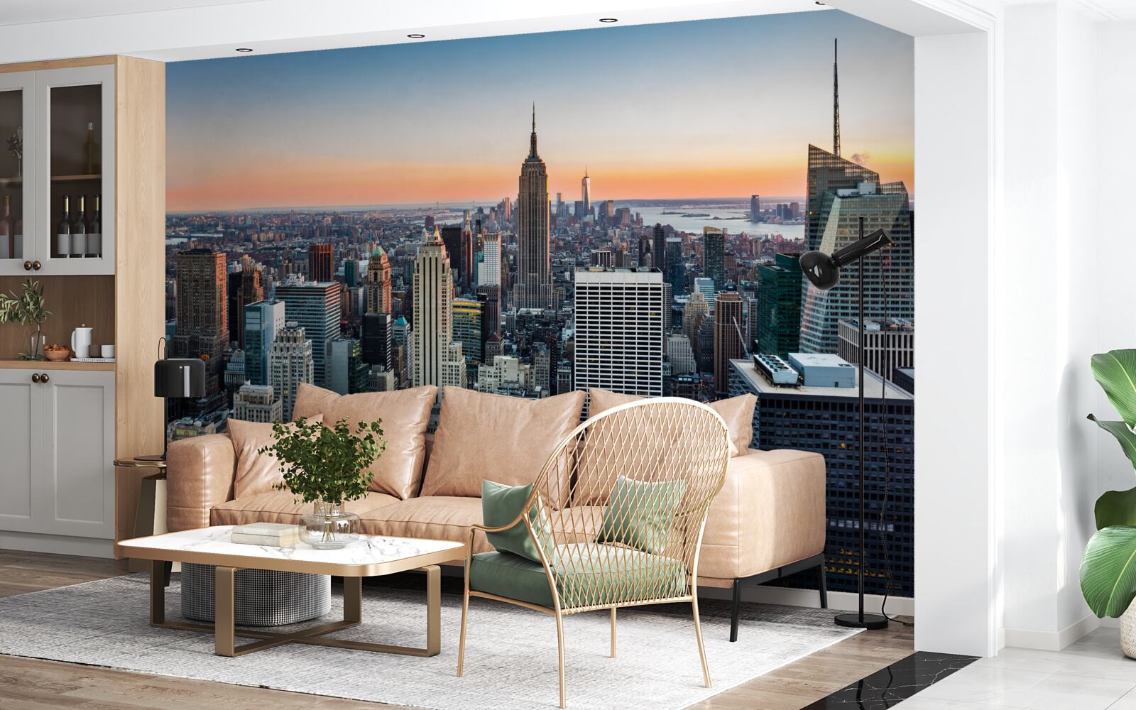 Papier peint crépuscule dans les profondeurs de la grosse pomme