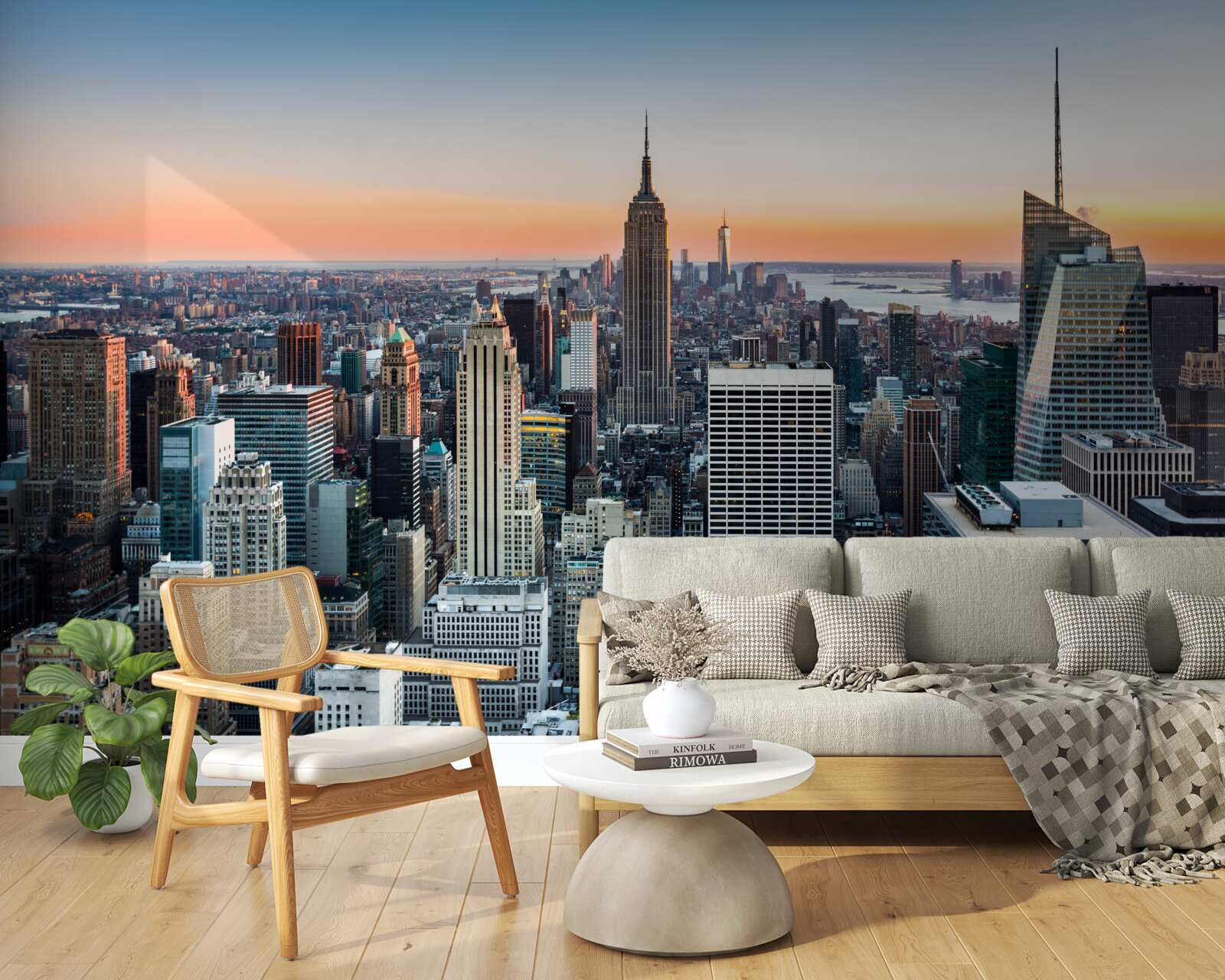 Papier peint crépuscule dans les profondeurs de la grosse pomme