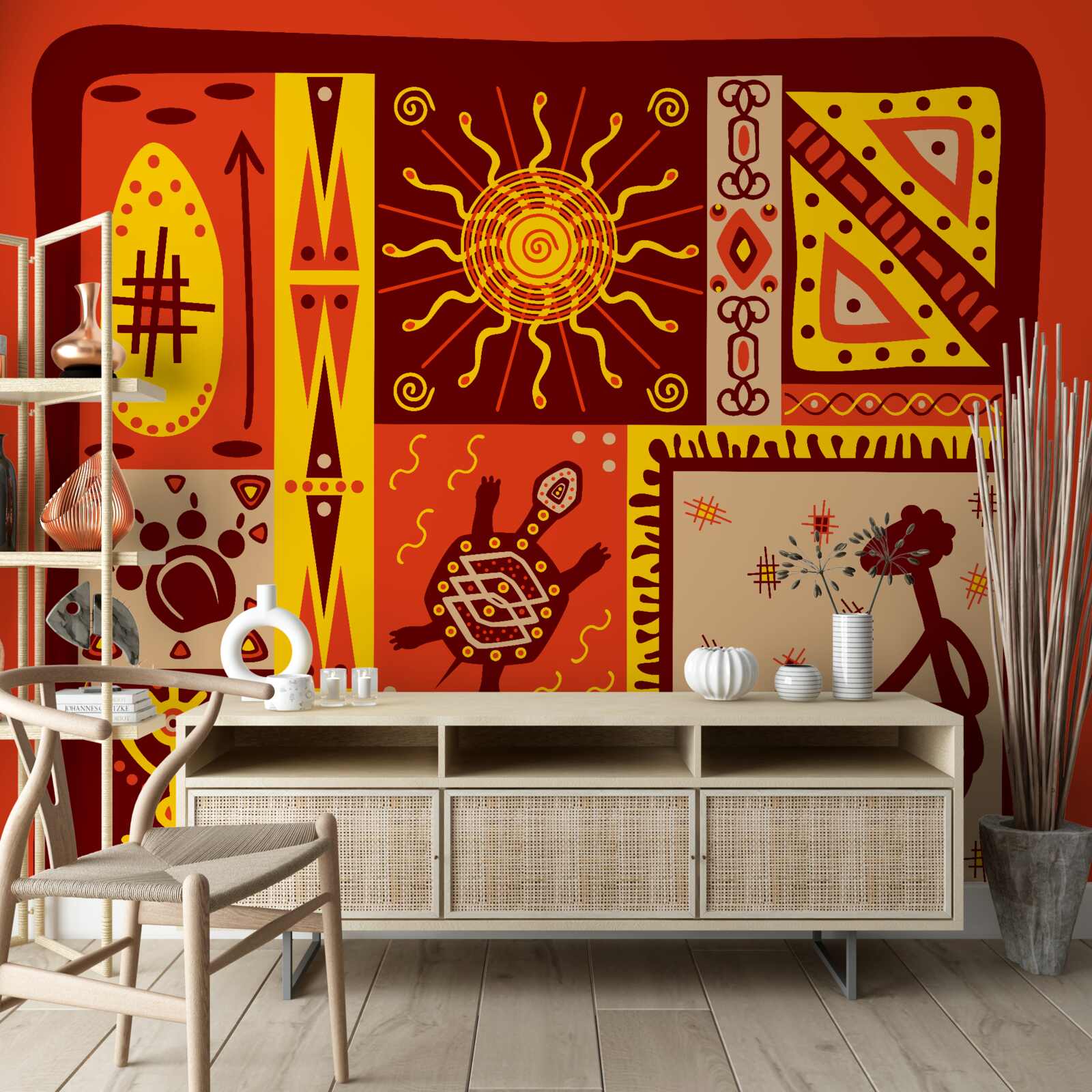 Papier peint pétales souples dans les tons de blanc et de rose