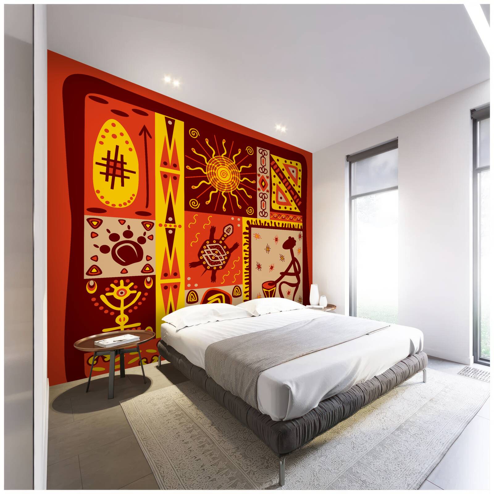 Papier peint pétales souples dans les tons de blanc et de rose