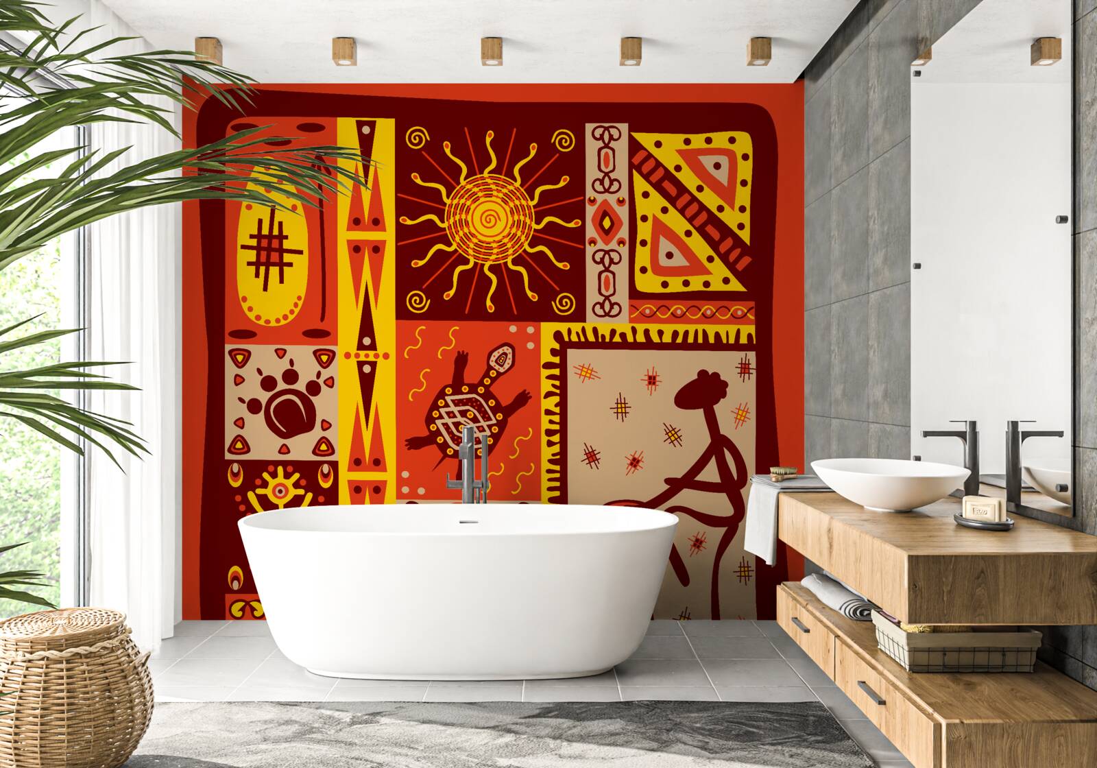 Papier peint pétales souples dans les tons de blanc et de rose