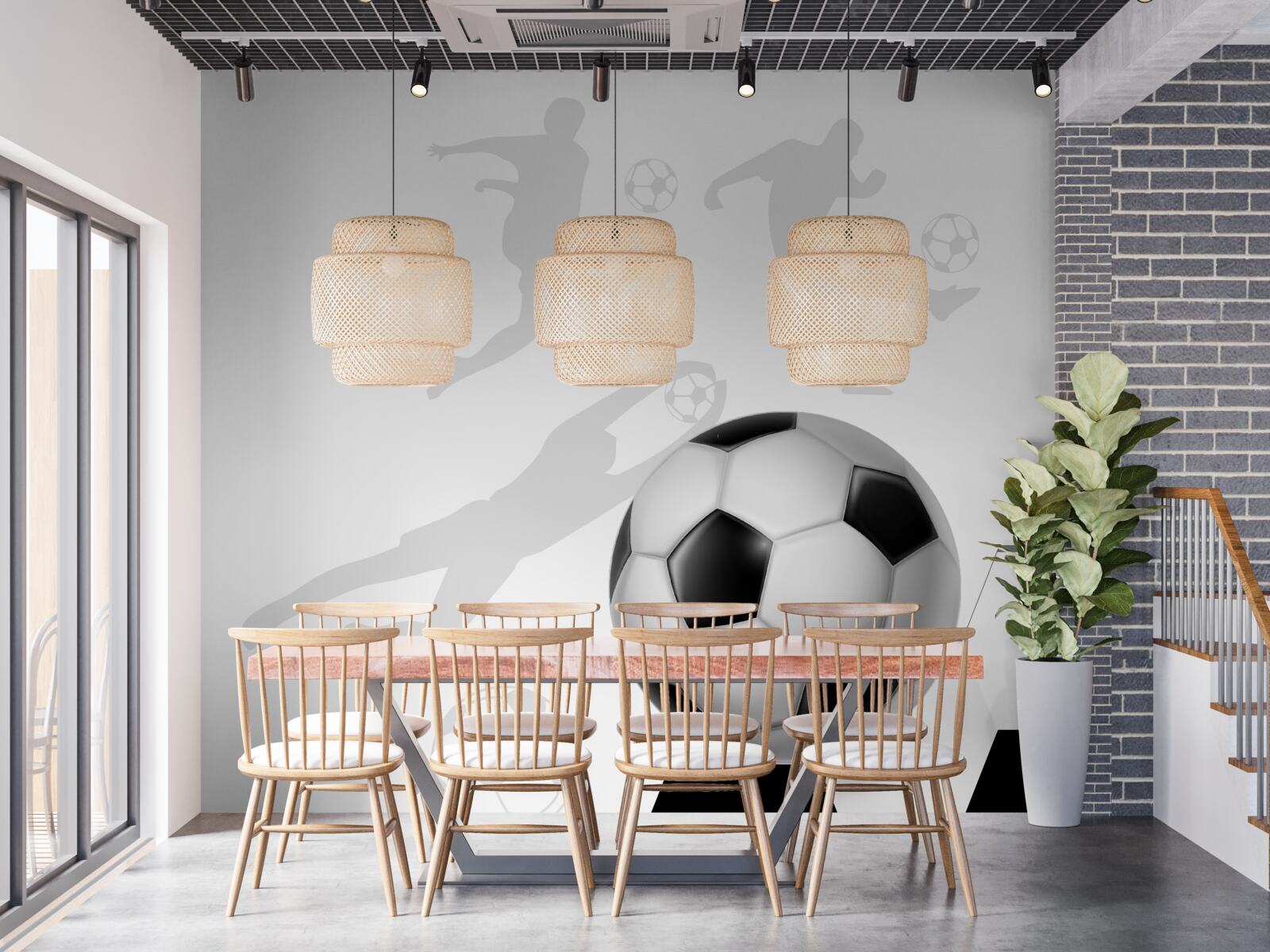 Papier peint grand football